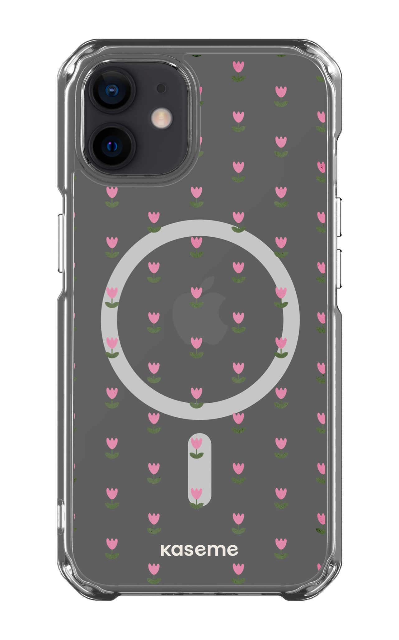 iPhone 12 Clear Case - Magsafe Triumph Pink Clear Case -