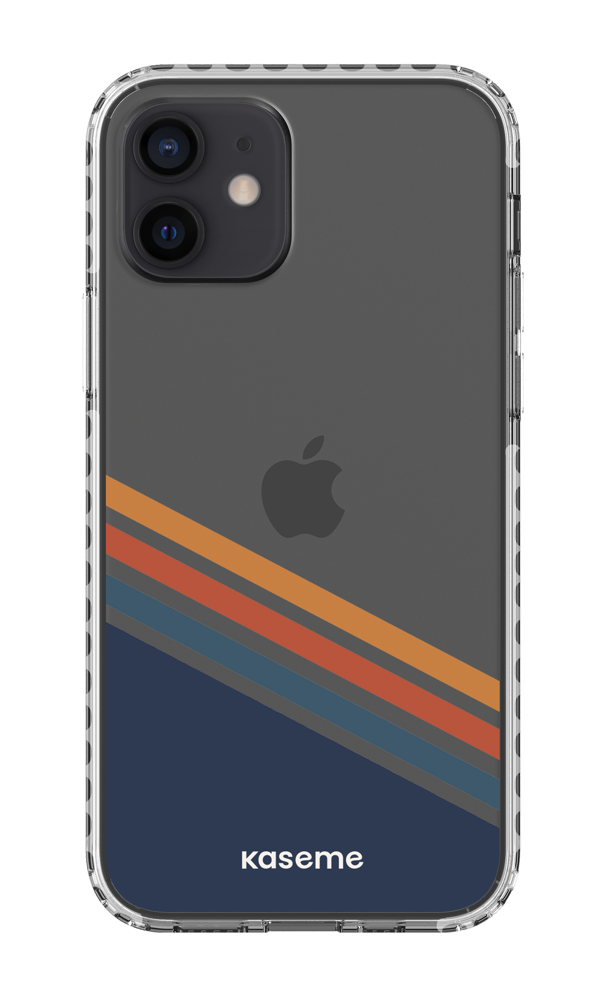 iPhone 12 Clear Case - White Bitter Clear Case -