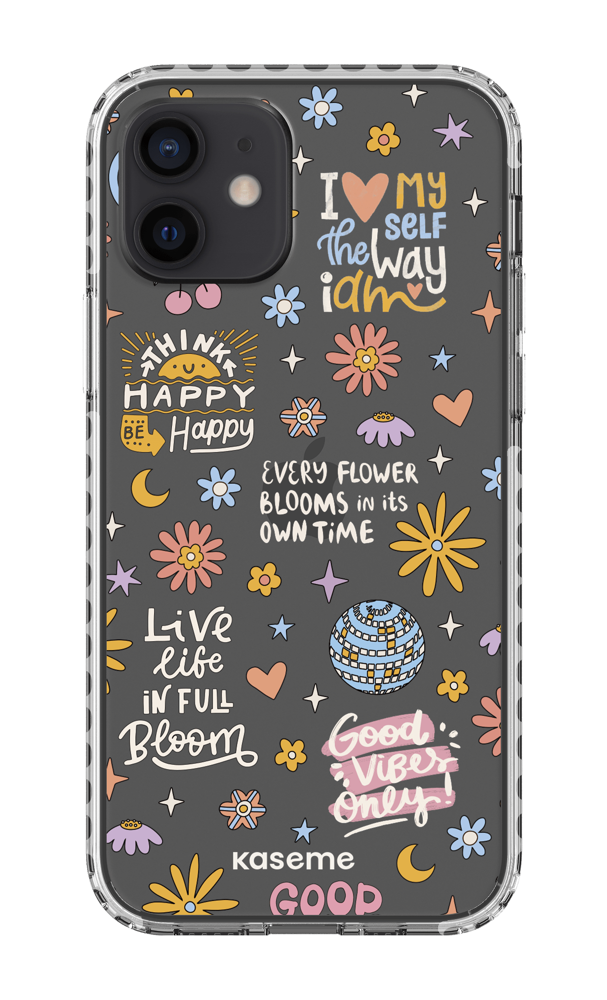 iPhone 12 Clear Case - White Candid clear case -