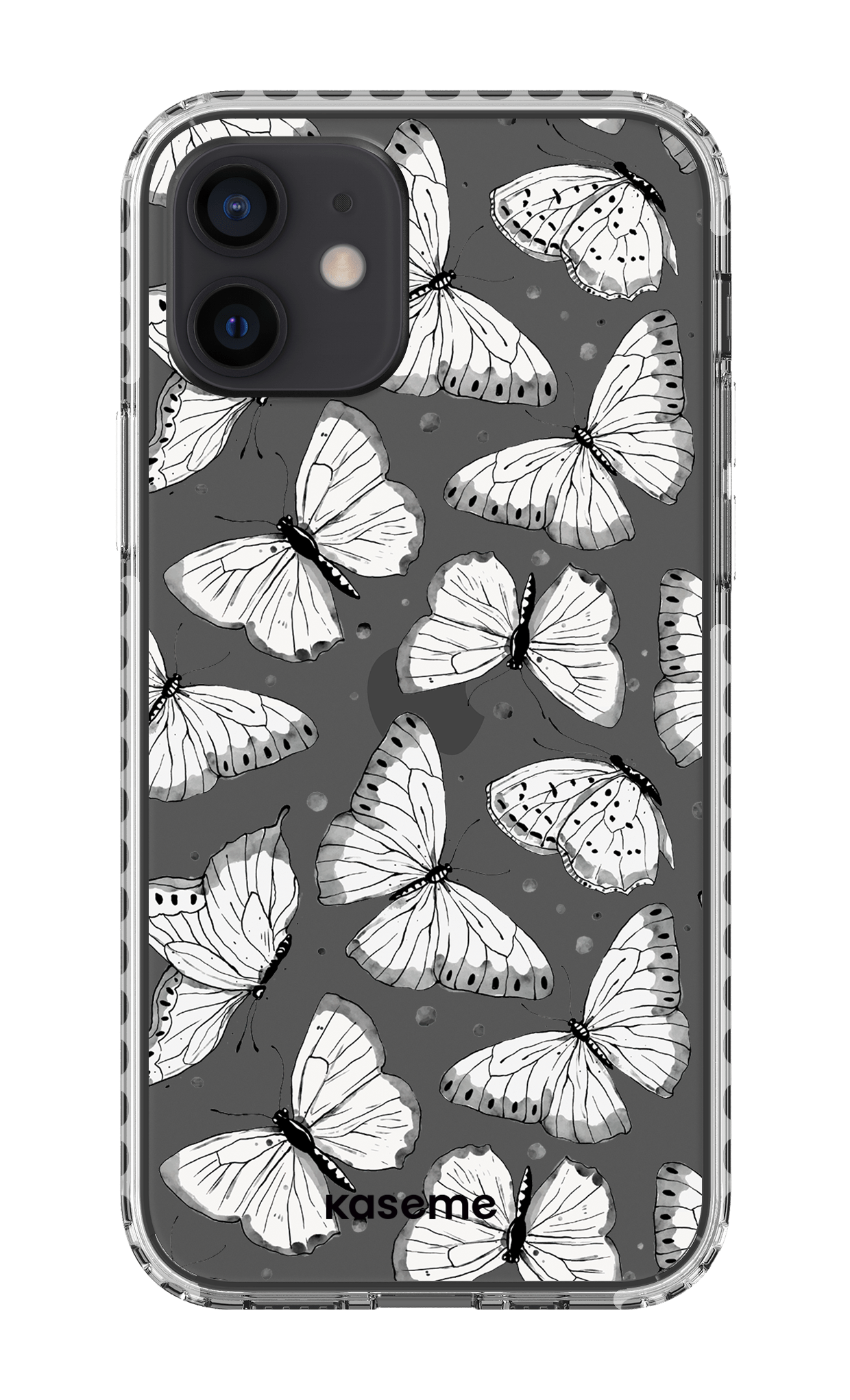 iPhone 12 Clear Case - White Float Clear Case -