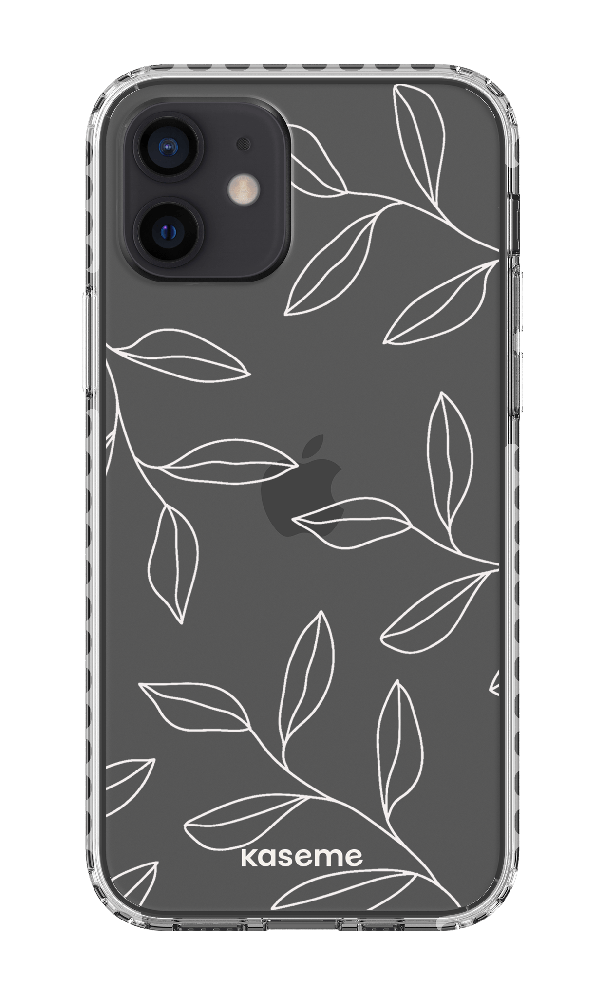 iPhone 12 Clear Case - White Gloomy Clear Case -