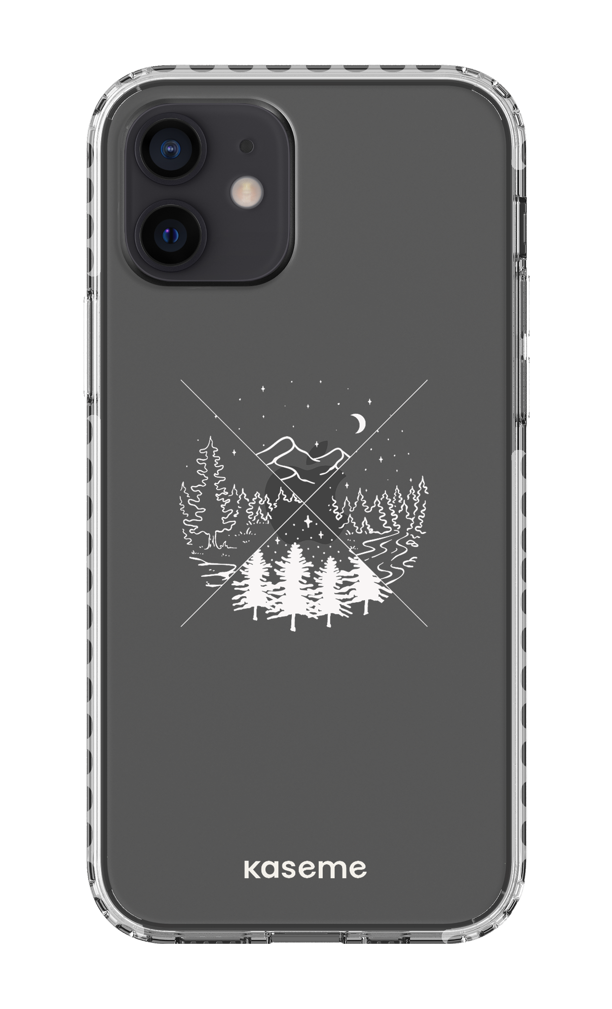 iPhone 12 Clear Case - White Hike Clear Case -