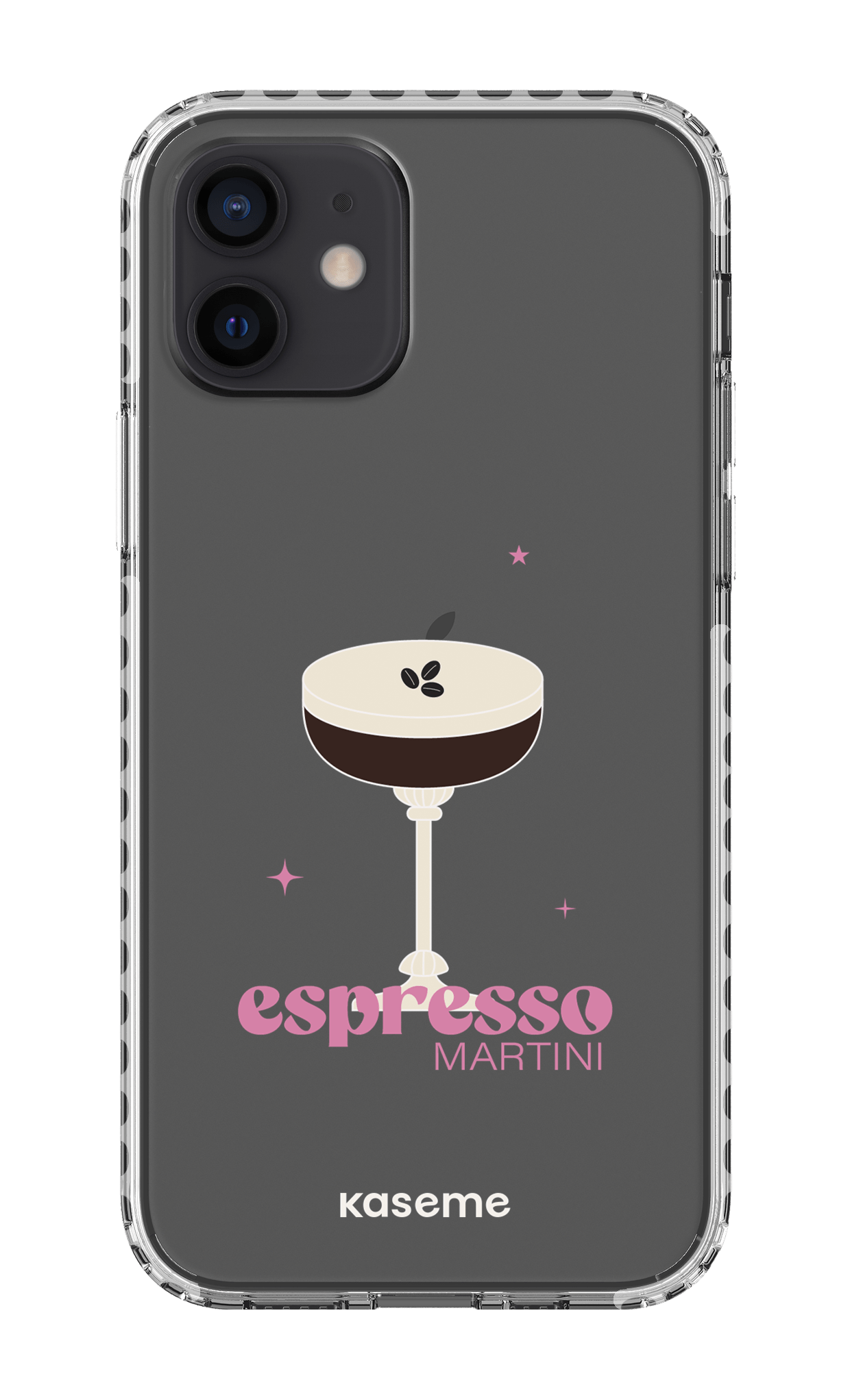 iPhone 12 Clear Case - White Hold My Tiny Clear Case -