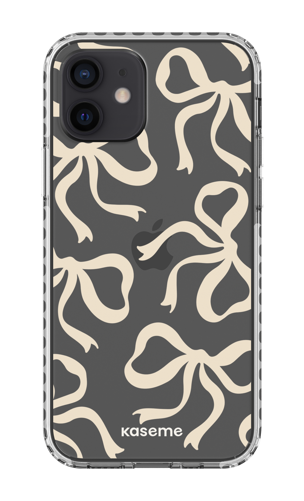 iPhone 12 Clear Case - White Lace Clear Case -