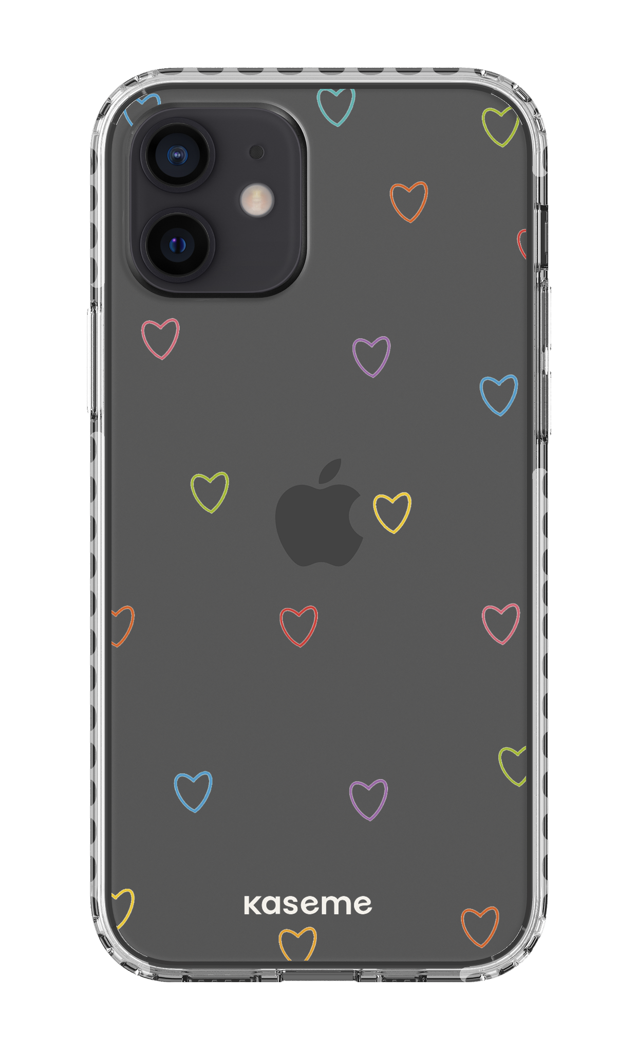 iPhone 12 Clear Case - White Love Wins Clear Case -