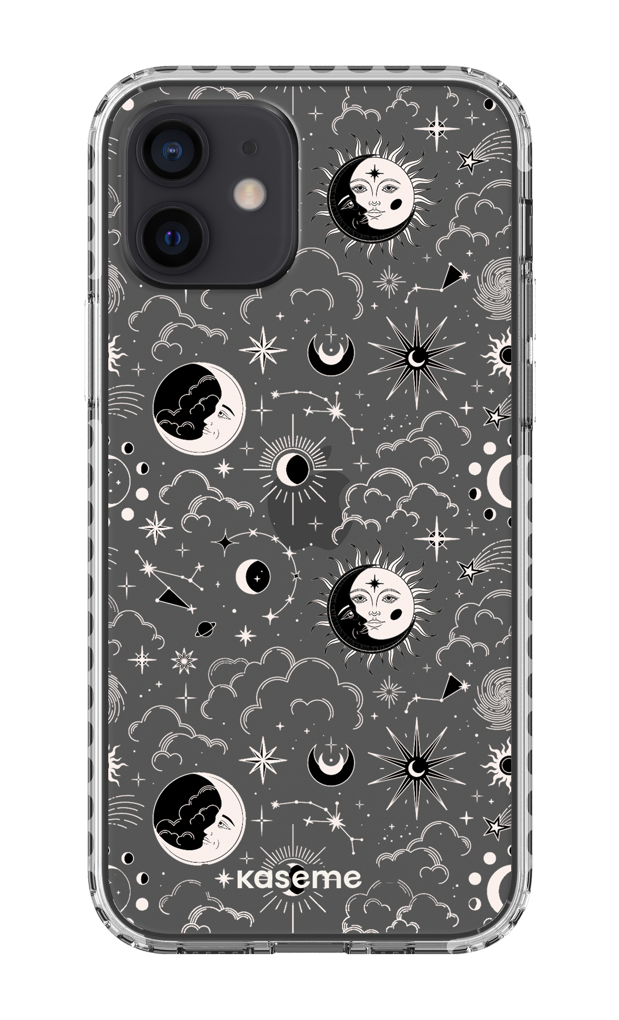 iPhone 12 Clear Case - White Milky Way White Clear Case -