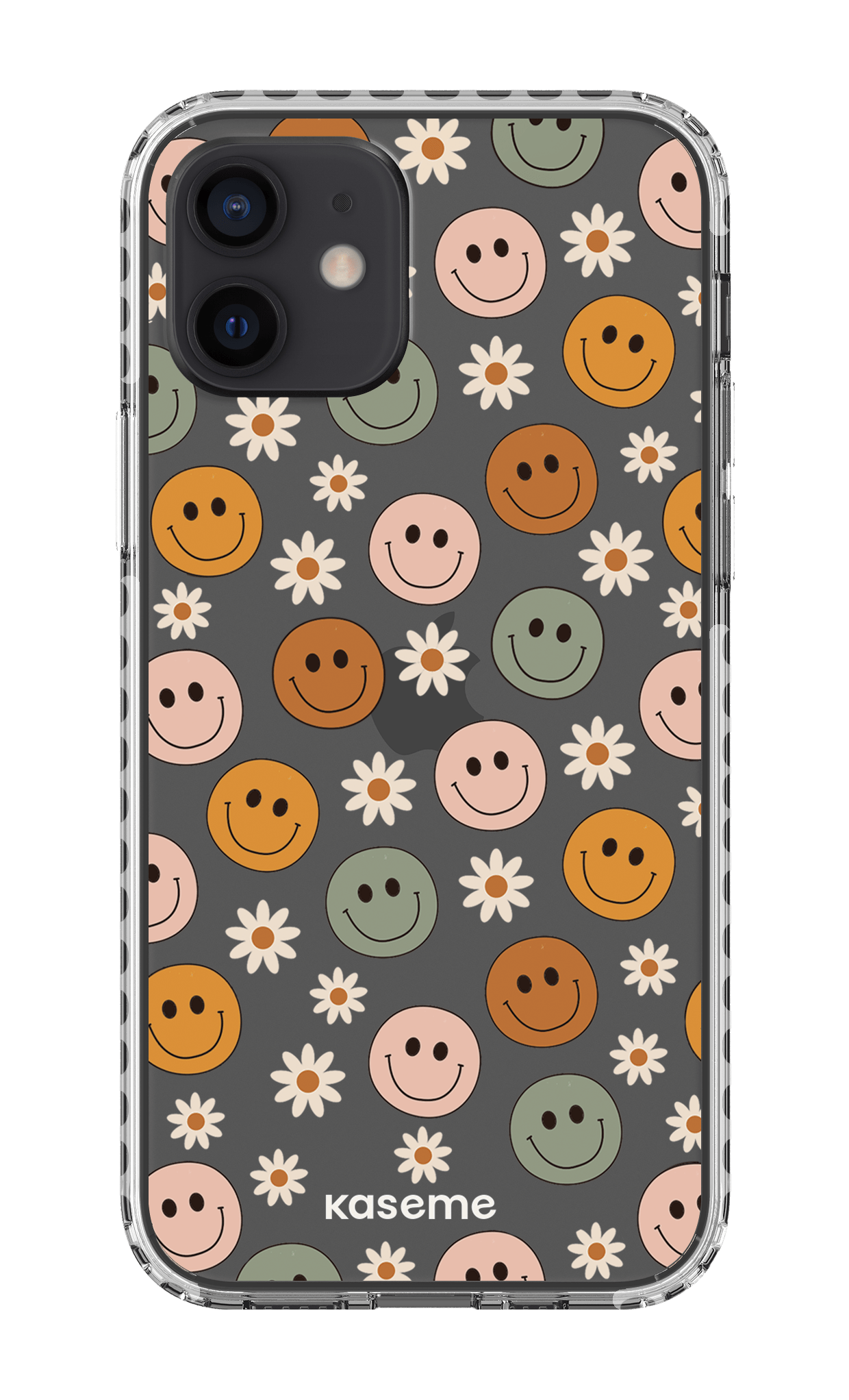 iPhone 12 Clear Case - White Smirk Clear Case -