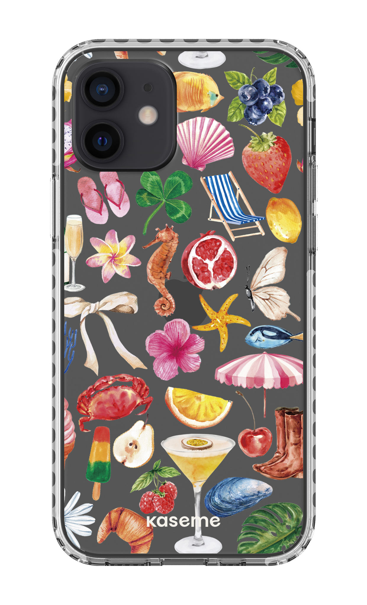 iPhone 12 Clear Case - White St-Tropez Clear Case -