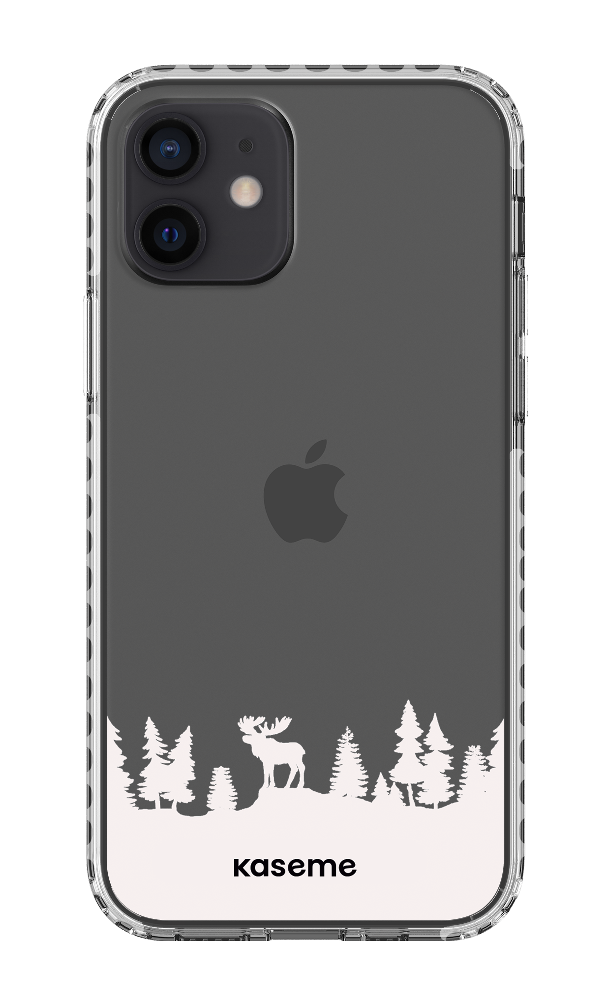 iPhone 12 Clear Case - White The Moose Clear Case -