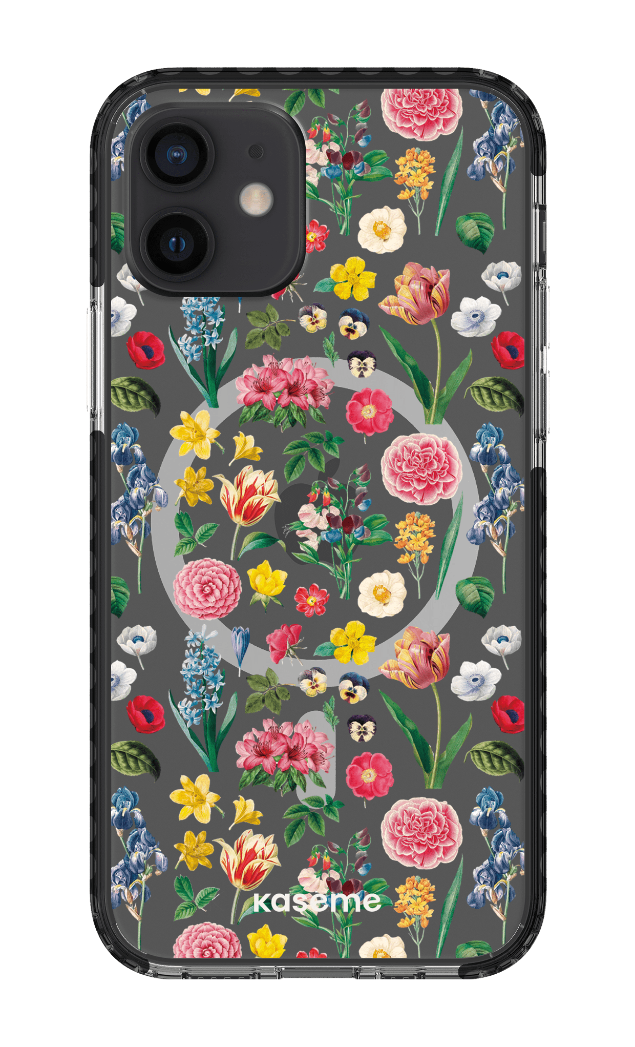 iPhone 12 Clear Case Magsafe - Black Amelia Clear Case -