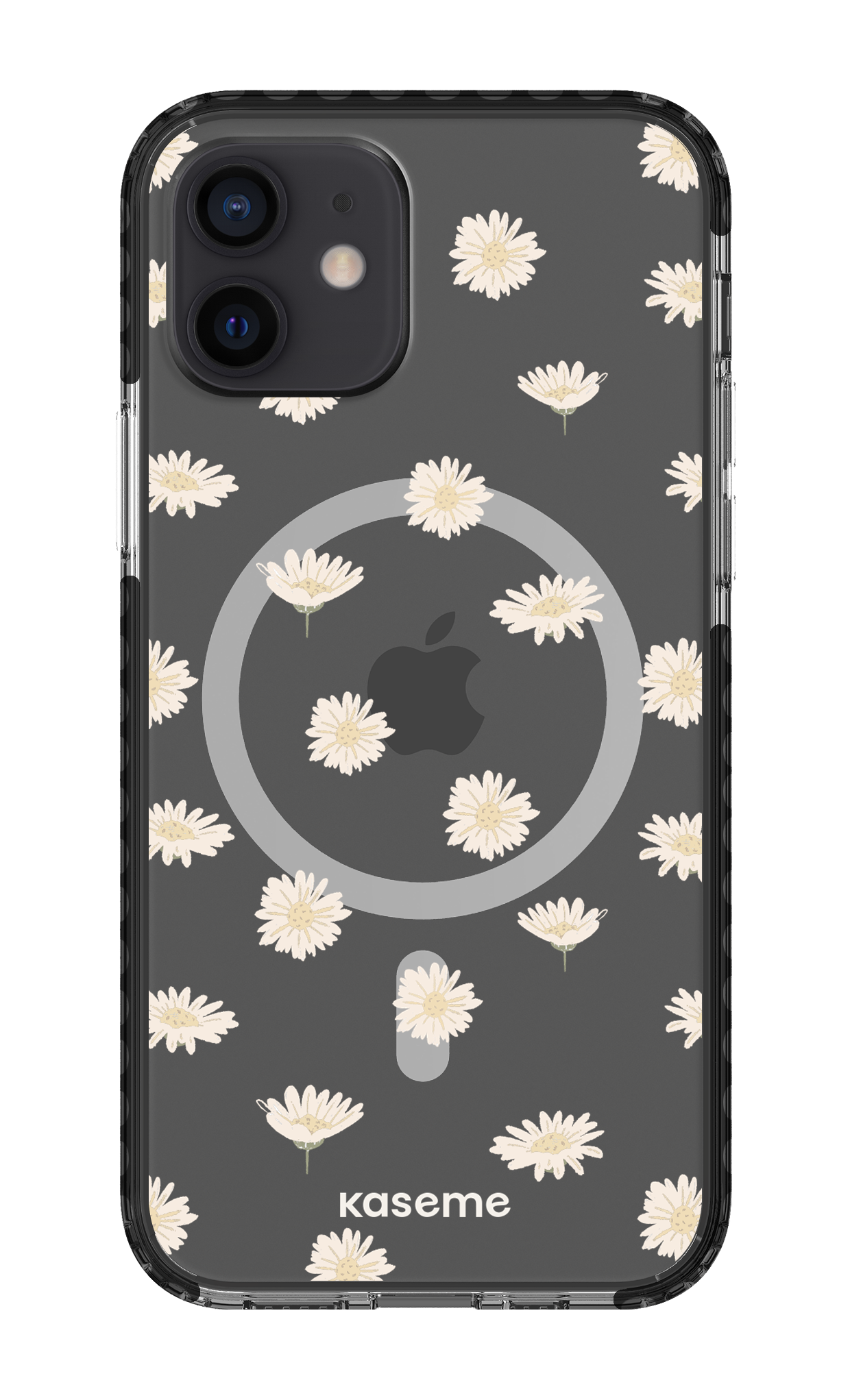 iPhone 12 Clear Case Magsafe - Black Bella Clear Case -