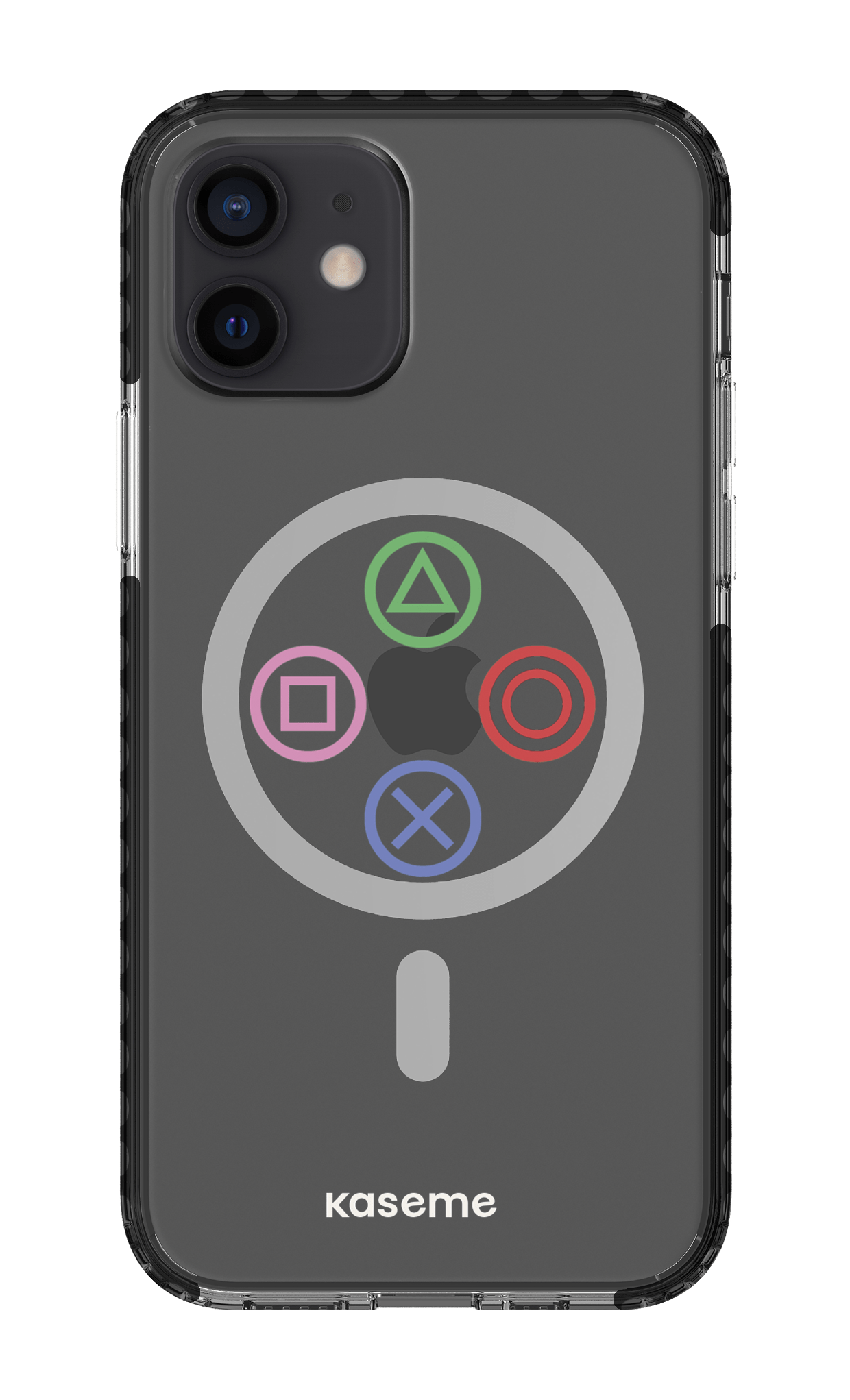 iPhone 12 Clear Case Magsafe - Black Console clear case -