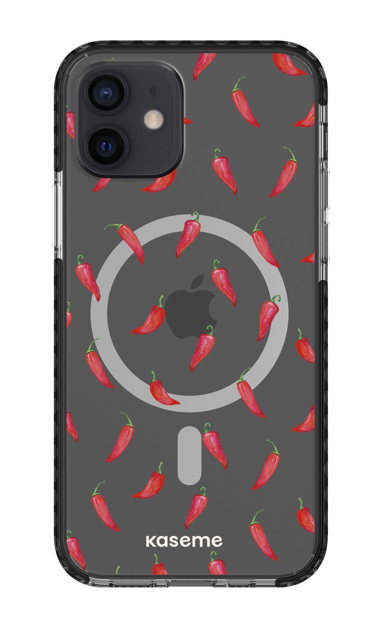 iPhone 12 Clear Case Magsafe - Black Hottie clear case -