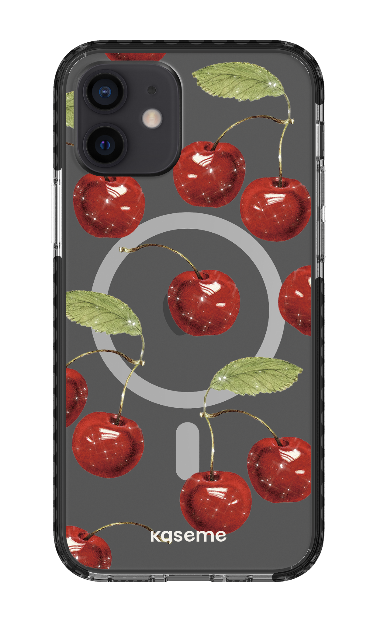 iPhone 12 Clear Case Magsafe - Black Juicy Clear Case -