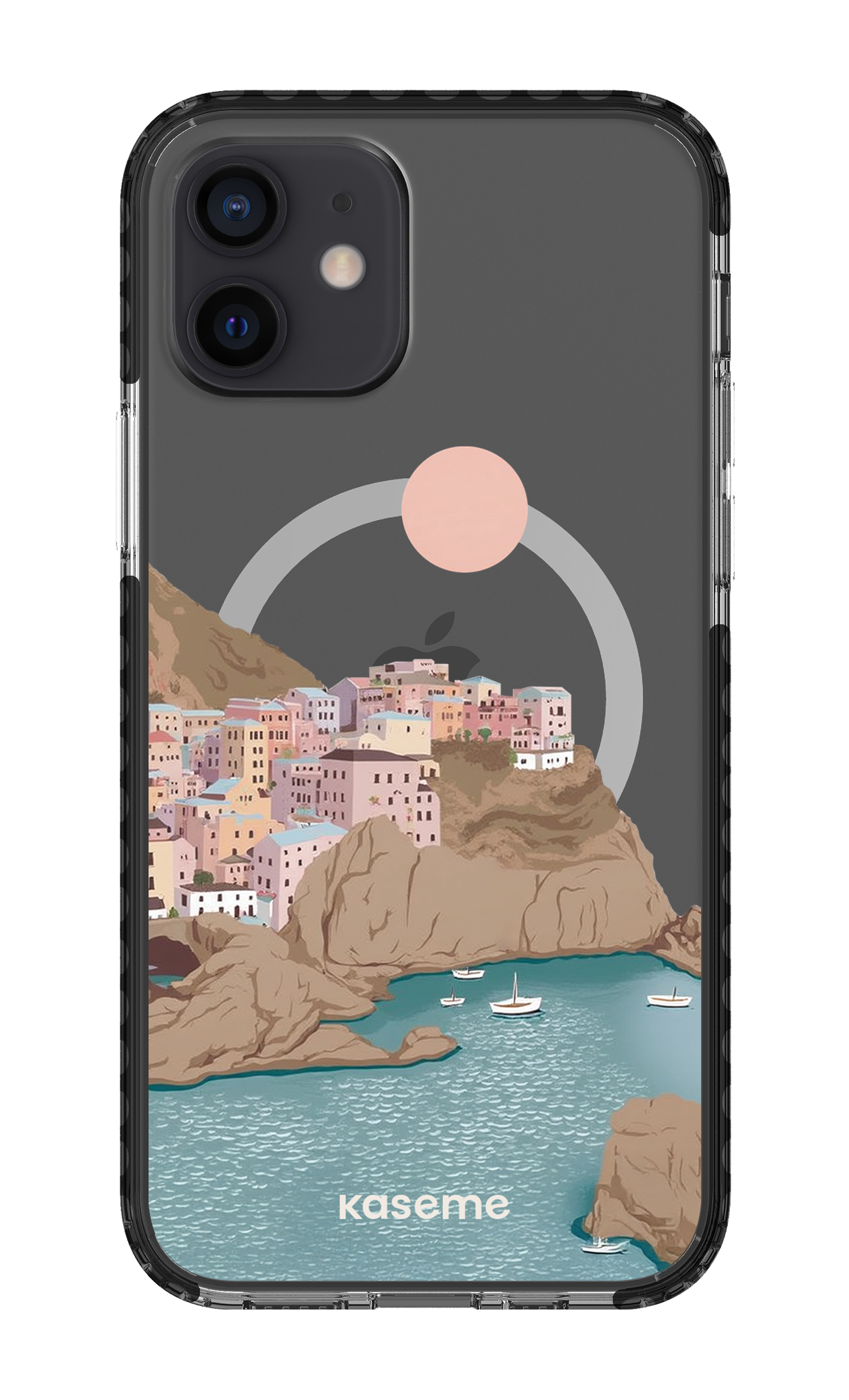 iPhone 12 Clear Case Magsafe - Black Mediterrana Clear Case -