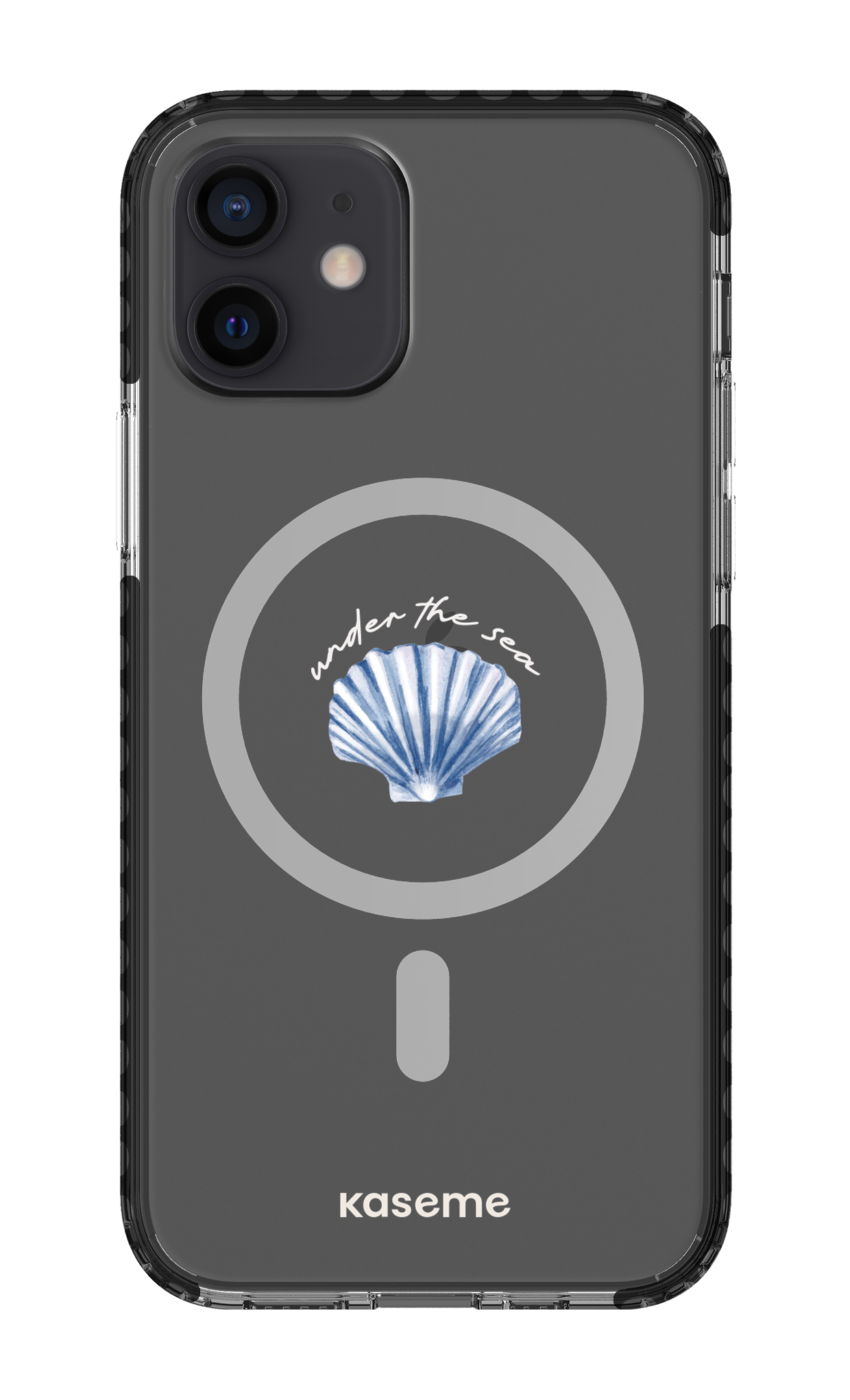 iPhone 12 Clear Case Magsafe - Black Sealia Clear Case -