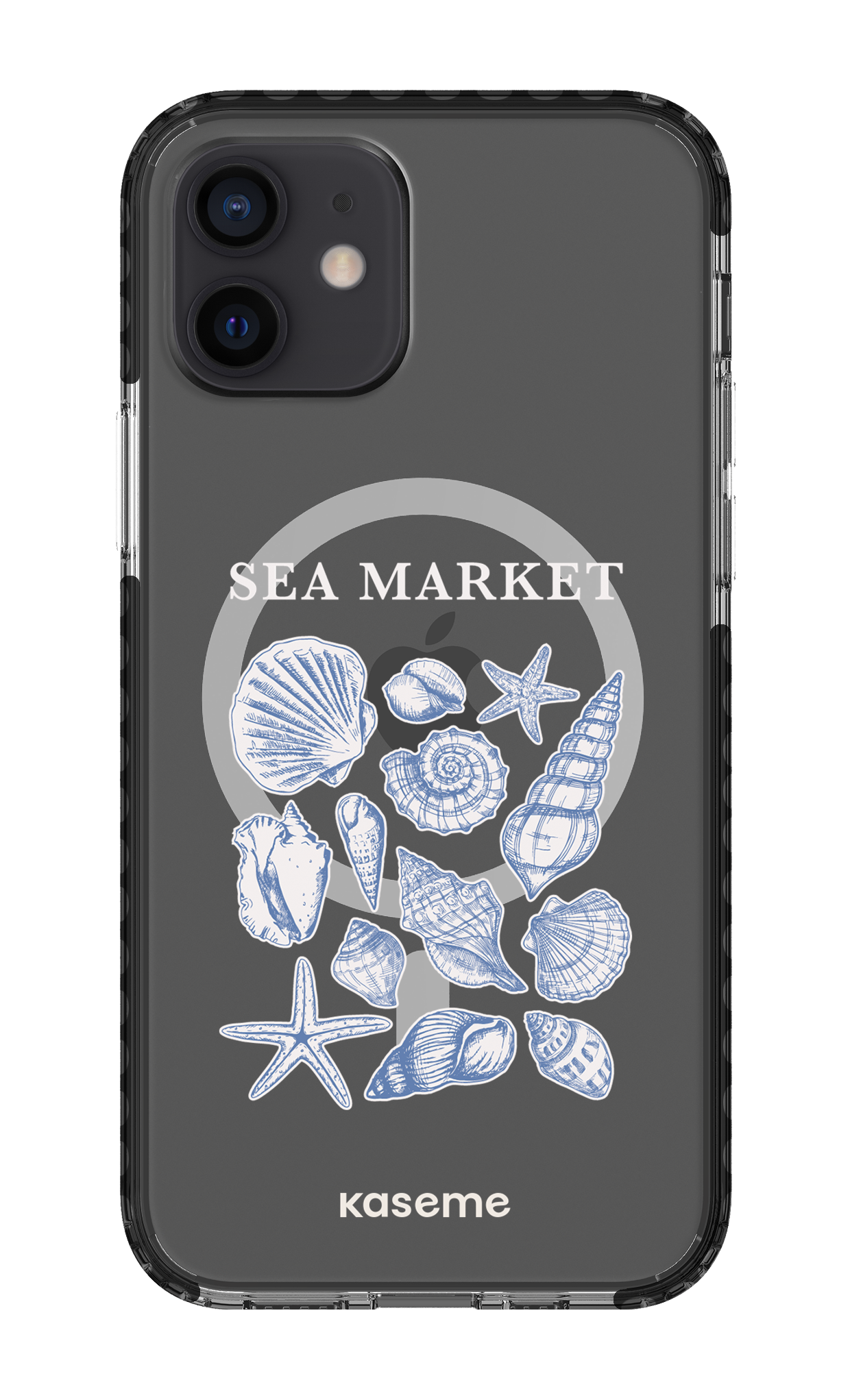 iPhone 12 Clear Case Magsafe - Black Souvenir Clear Case -