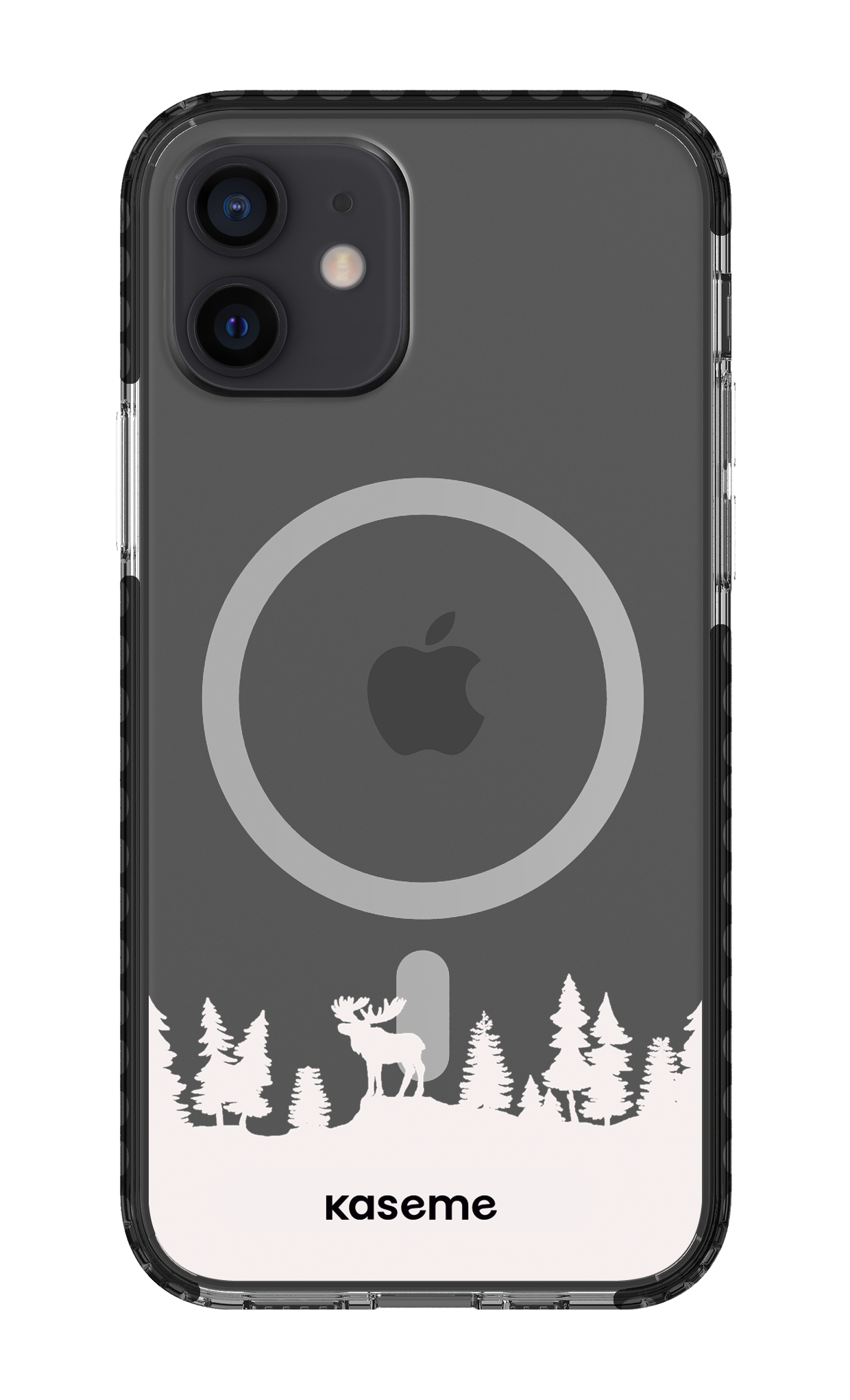 iPhone 12 Clear Case Magsafe - Black The Moose Clear Case -