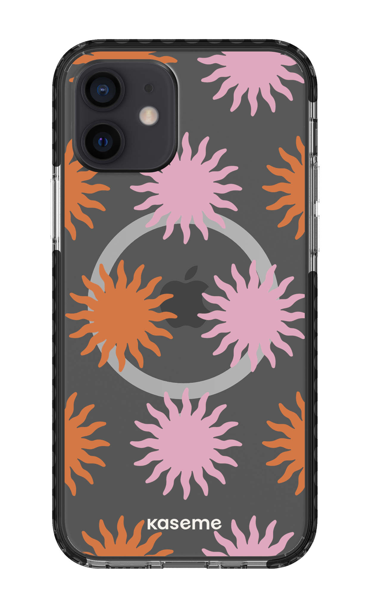 iPhone 12 Clear Case Magsafe - Black Vitamin Sea Clear Case -