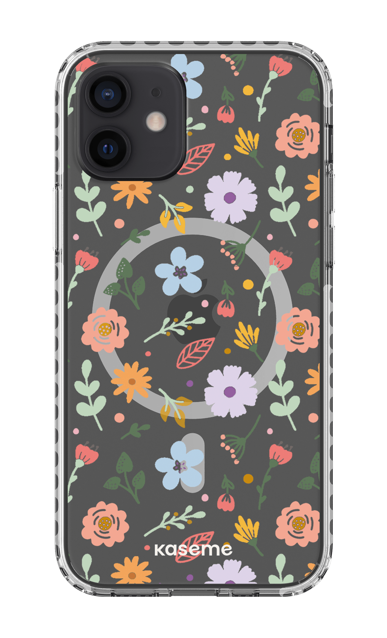 iPhone 12 Clear Case Magsafe - White Charm clear case -