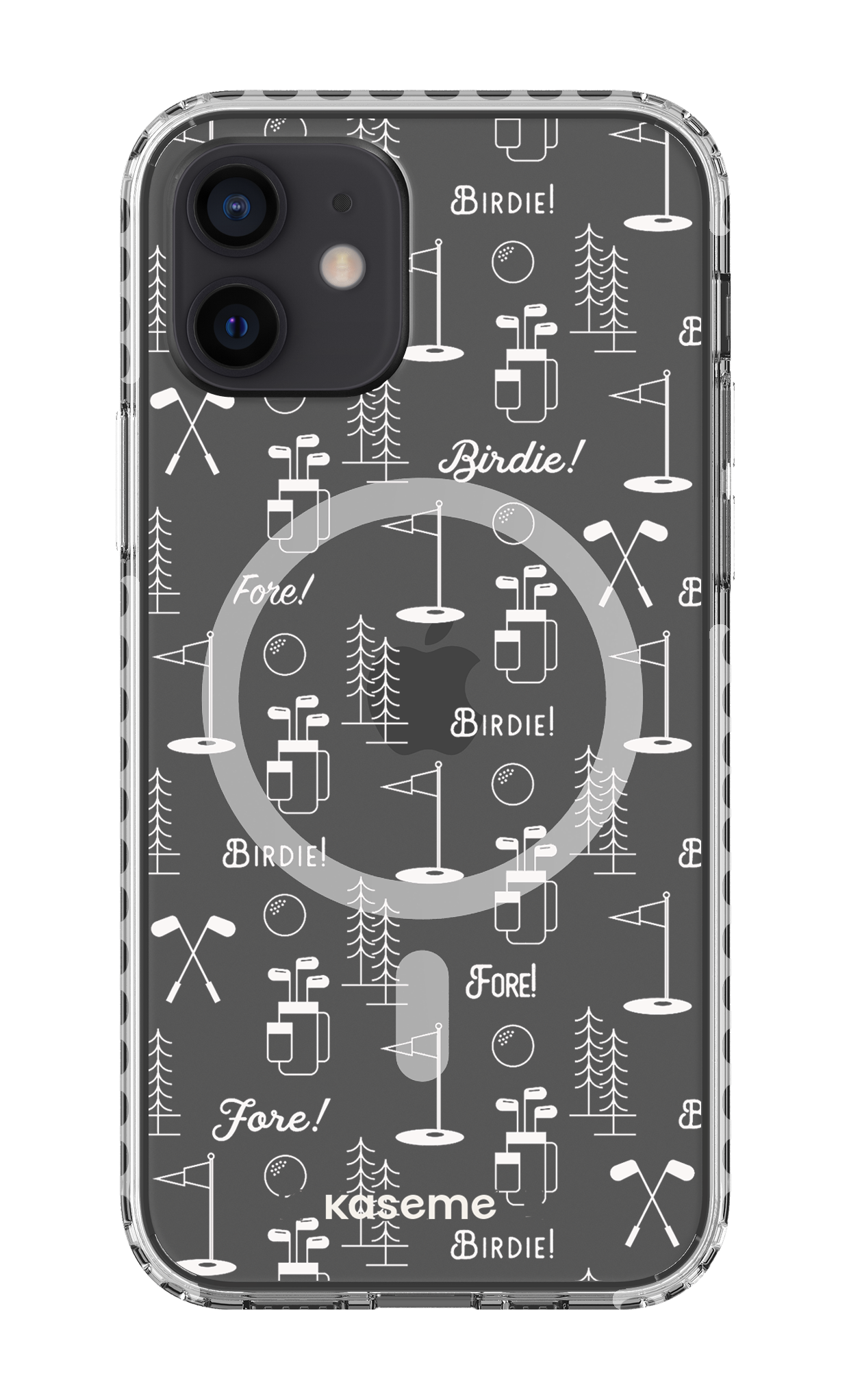 iPhone 12 Clear Case Magsafe - White Fore clear case -