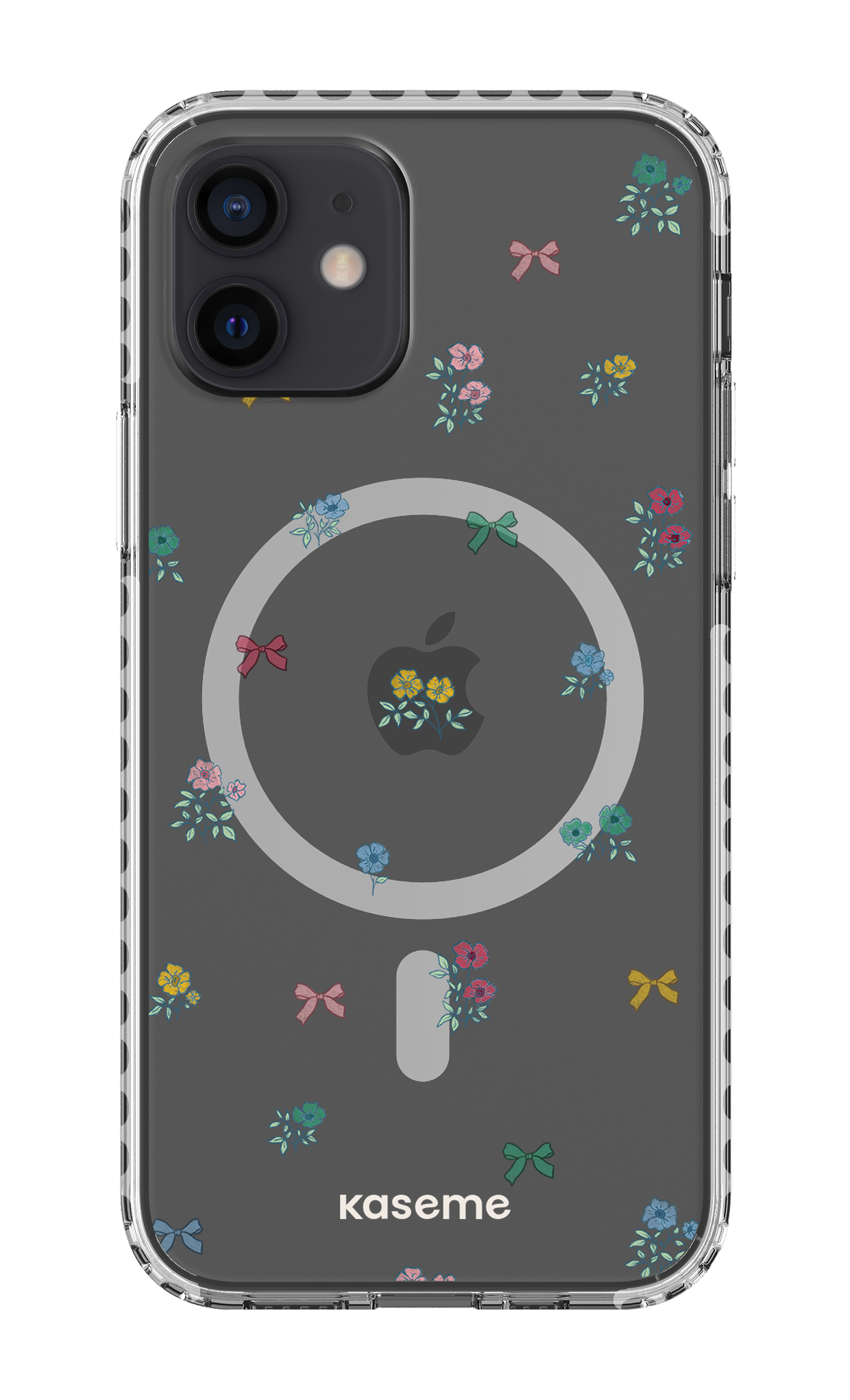 iPhone 12 Clear Case Magsafe - White Graceful Clear Case -