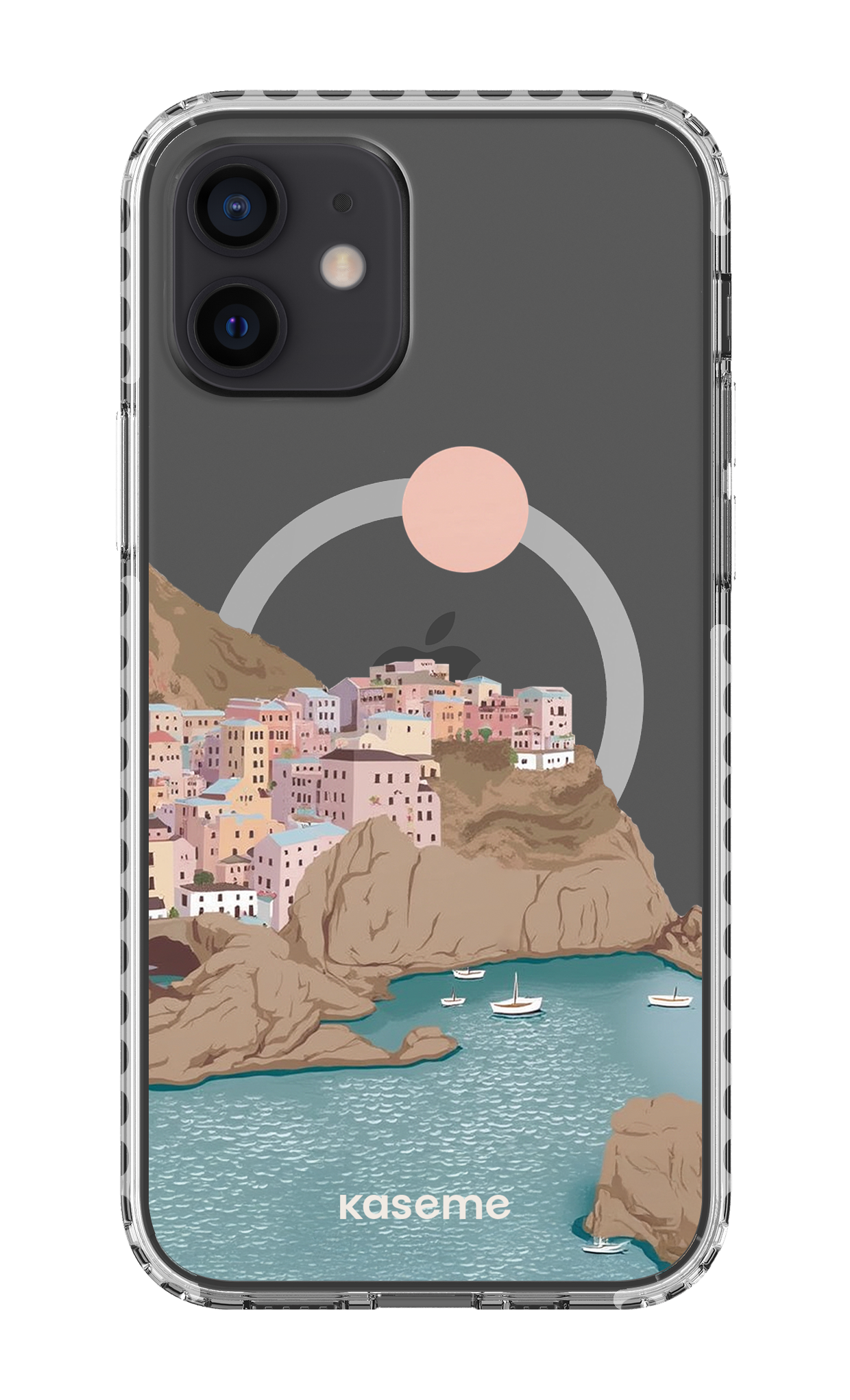 iPhone 12 Clear Case Magsafe - White Mediterrana Clear Case -