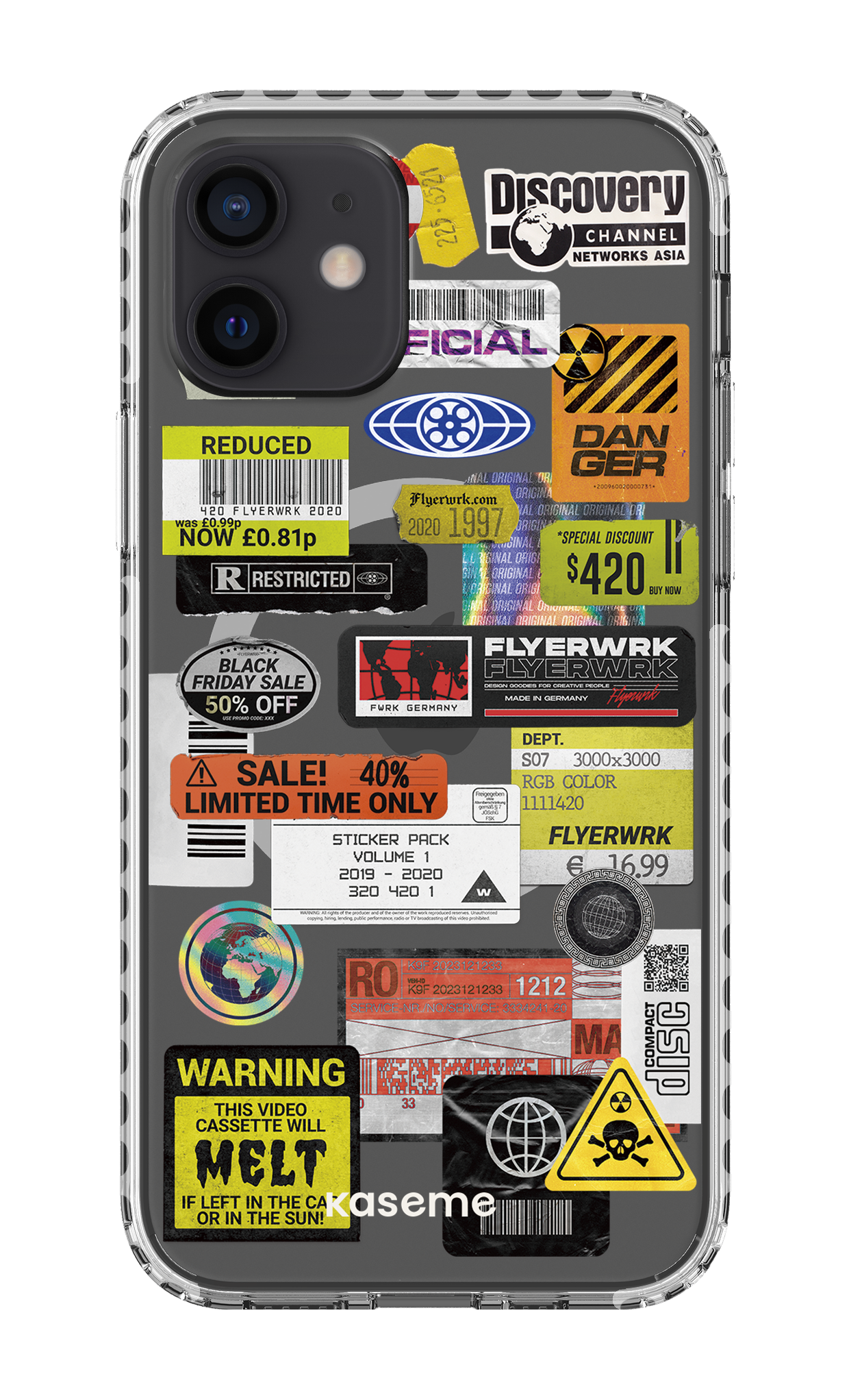 iPhone 12 Clear Case Magsafe - White Melt Clear Case -