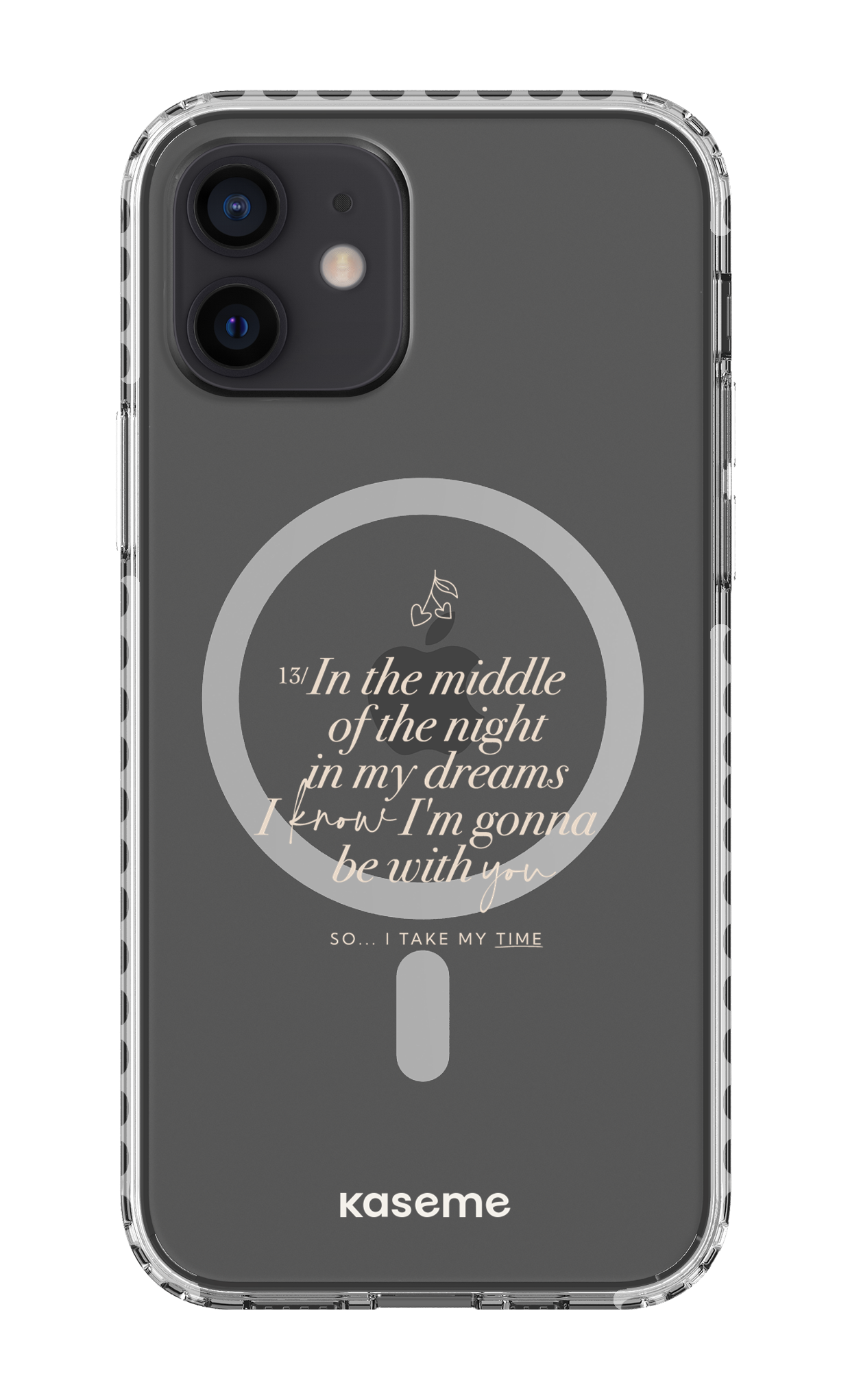 iPhone 12 Clear Case Magsafe - White Ready For It Clear Case -