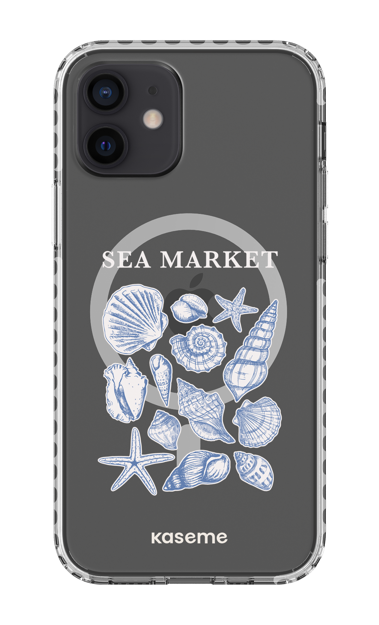 iPhone 12 Clear Case Magsafe - White Souvenir Clear Case -