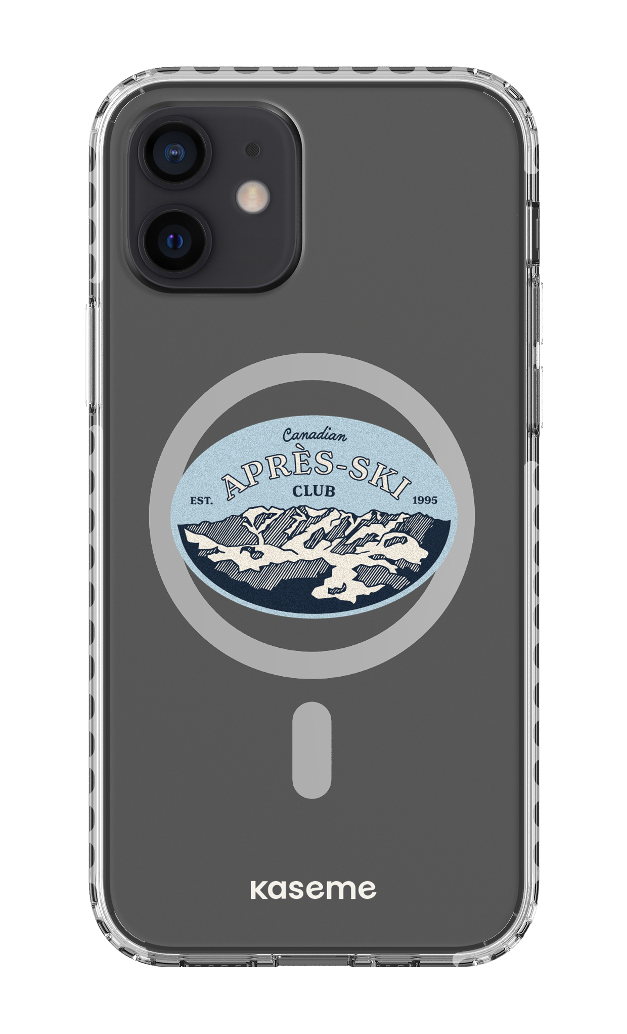 iPhone 12 Clear Case Magsafe - White Whistler Clear Case -