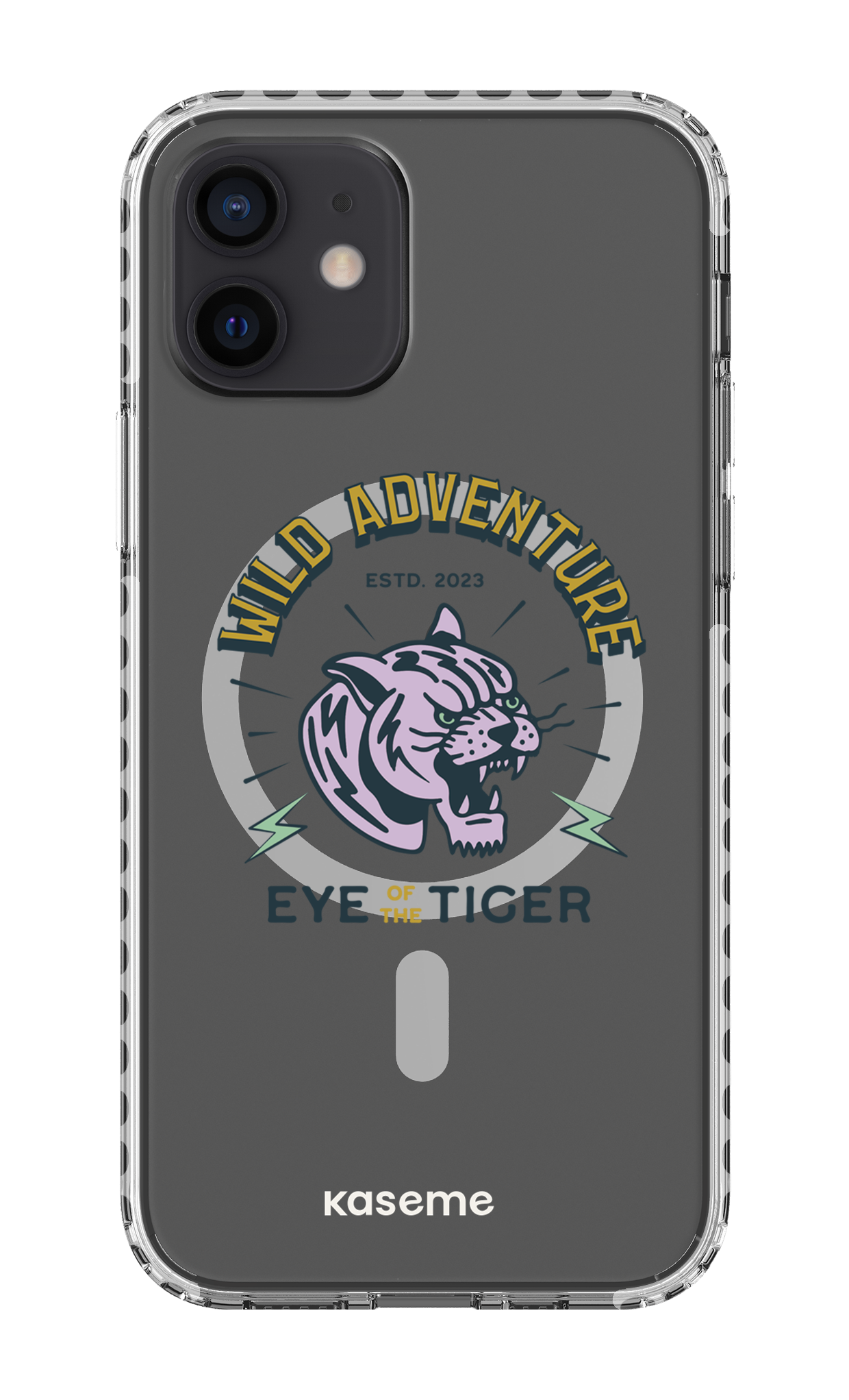 iPhone 12 Clear Case Magsafe - White Wildcats clear case -