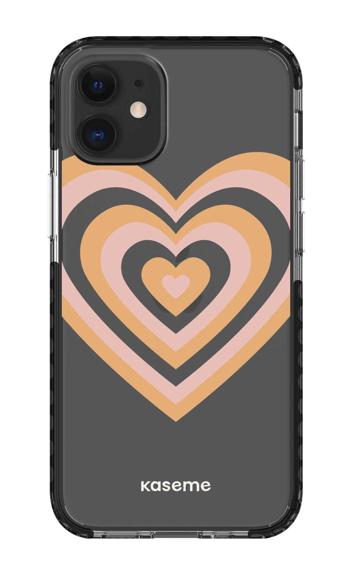 iPhone 12 Mini Clear Case - Black Amor Clear Case -