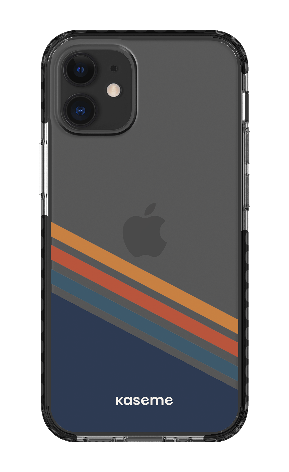 iPhone 12 Mini Clear Case - Black Bitter Clear Case -