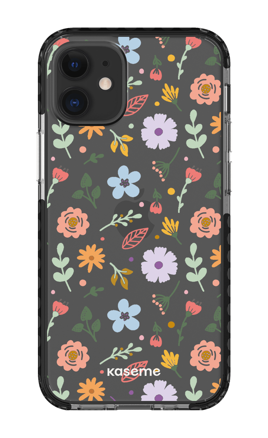 iPhone 12 Mini Clear Case - Black Charm clear case -