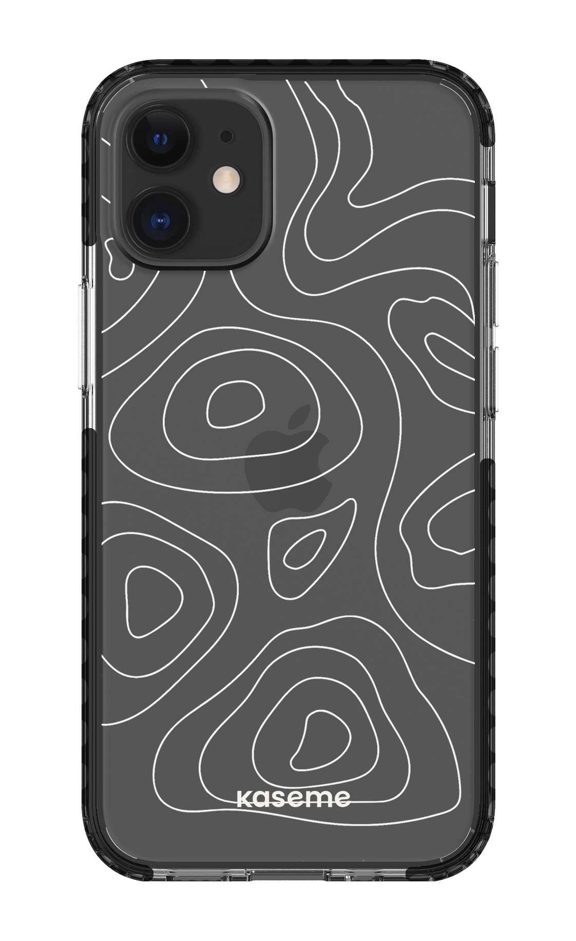 iPhone 12 Mini Clear Case - Black Enigma Clear Case -