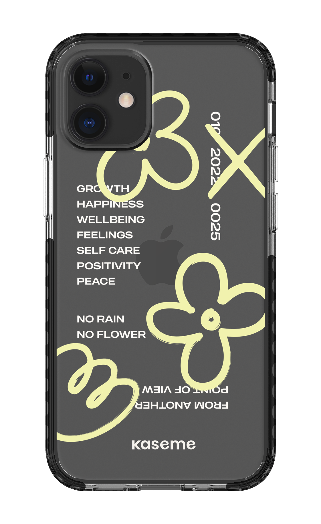 iPhone 12 Mini Clear Case - Black Feelings clear case -