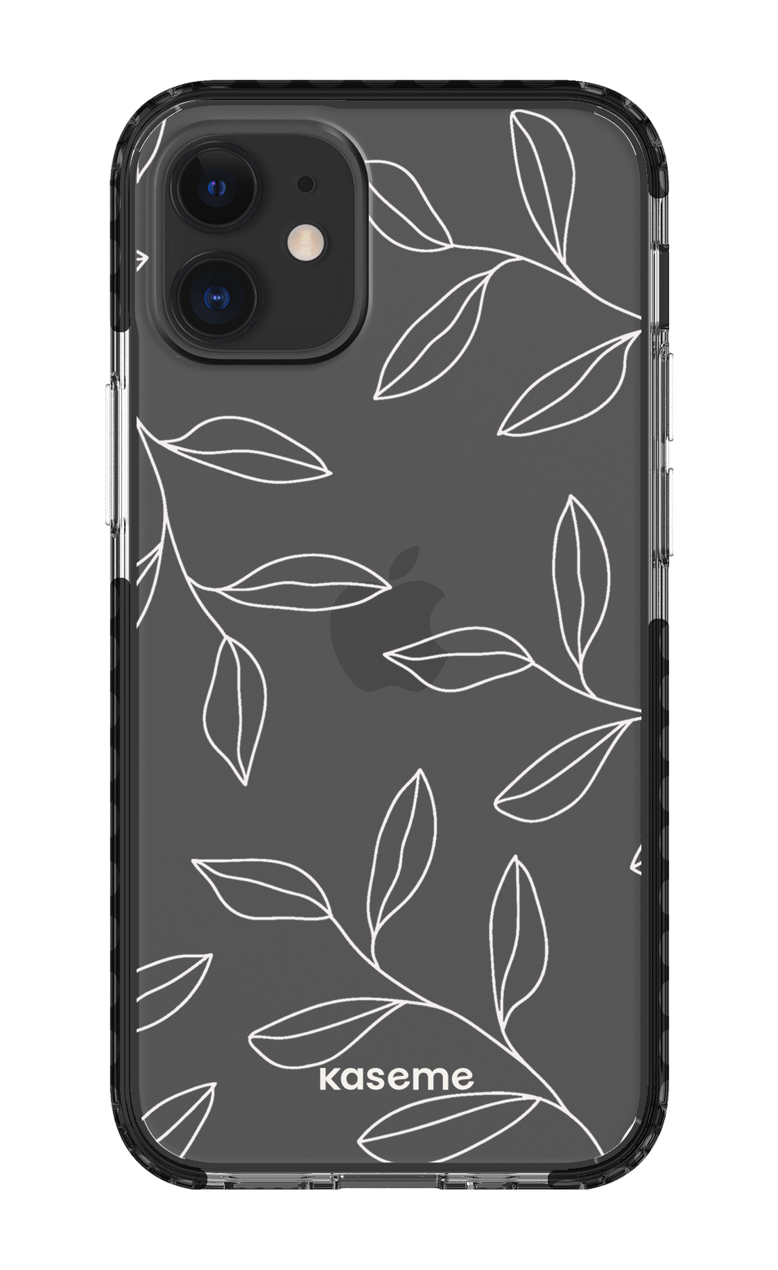 iPhone 12 Mini Clear Case - Black Gloomy Clear Case -