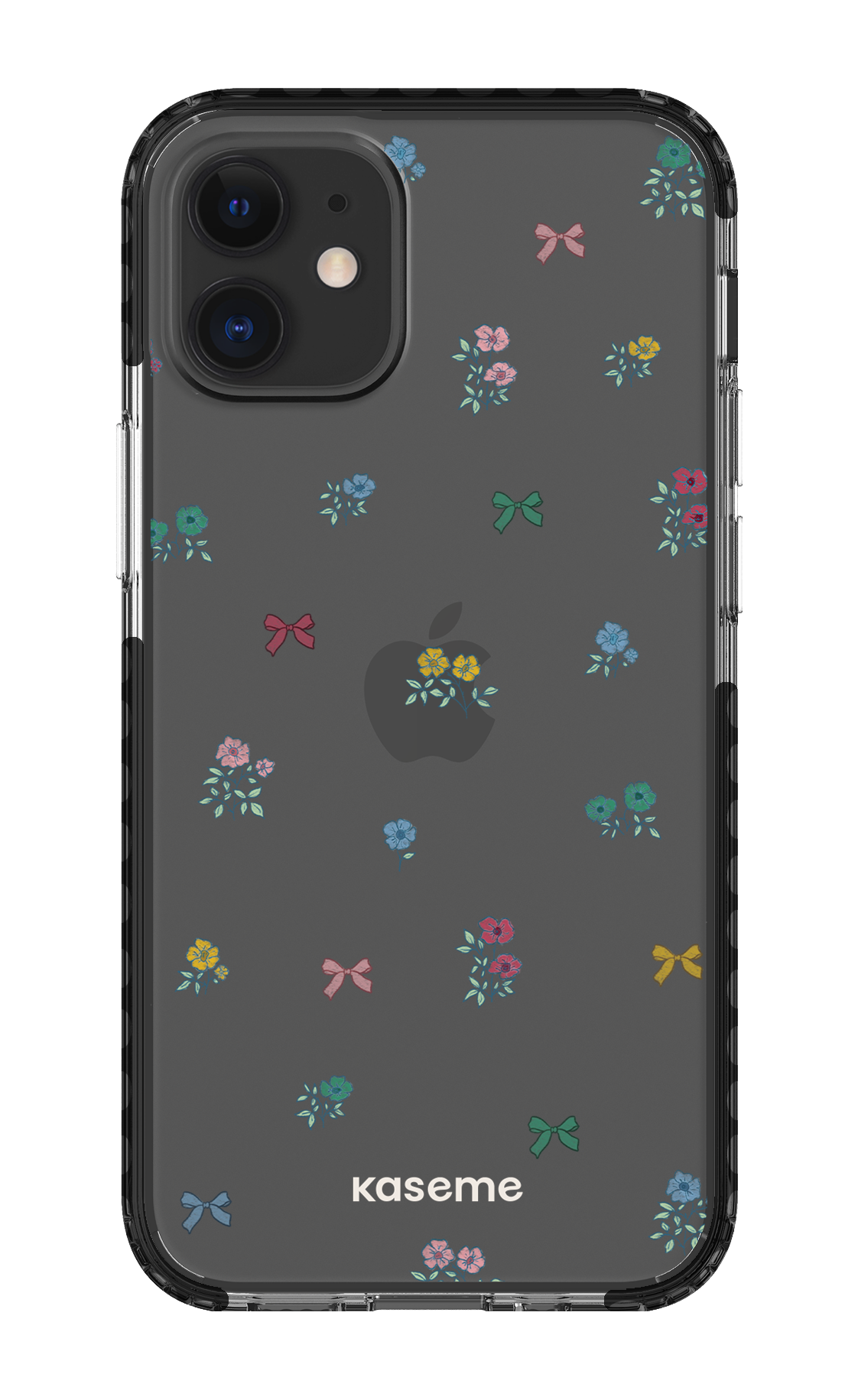 iPhone 12 Mini Clear Case - Black Graceful Clear Case -