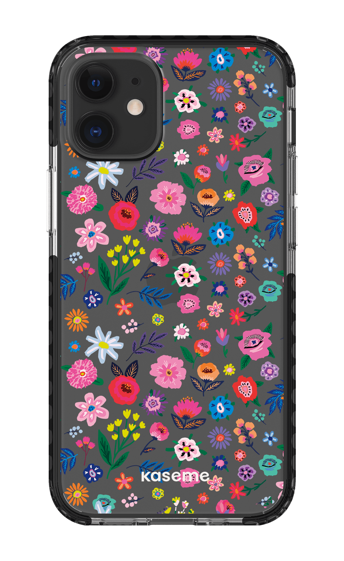 iPhone 12 Mini Clear Case - Black Hallucinate Clear Case -