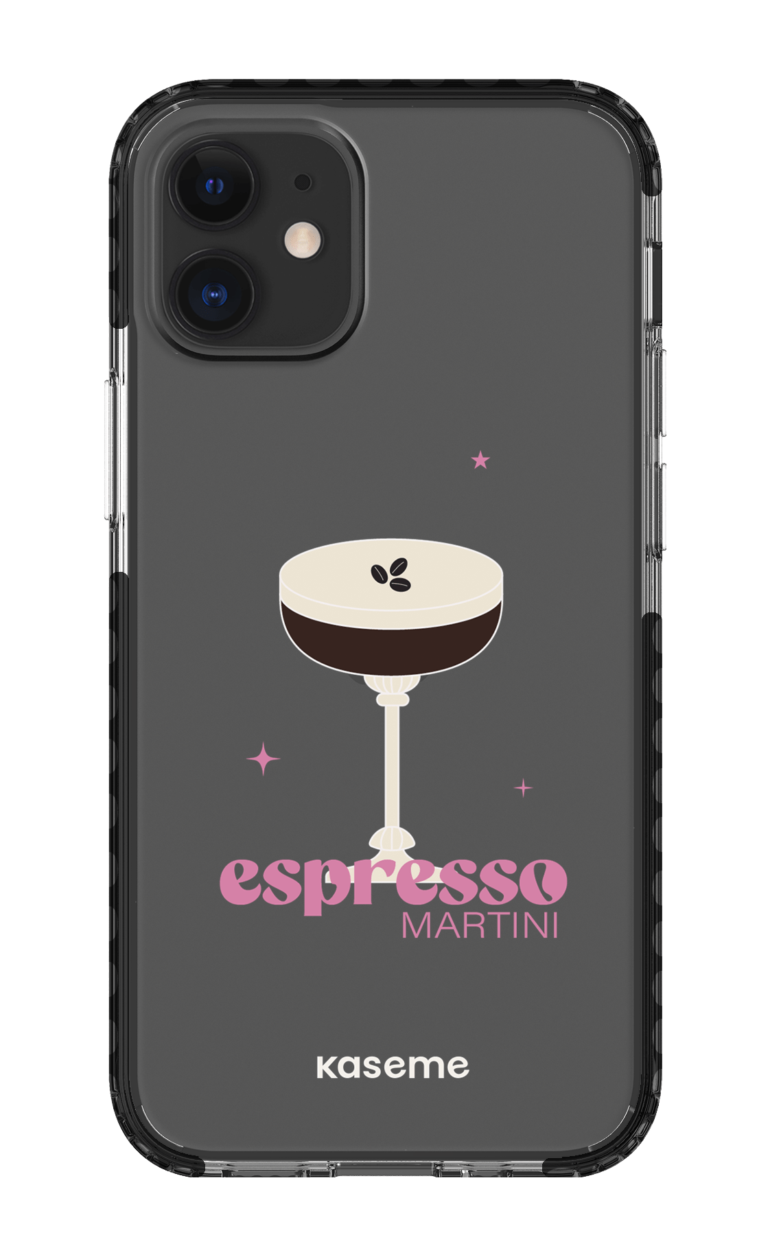 iPhone 12 Mini Clear Case - Black Hold My Tiny Clear Case -