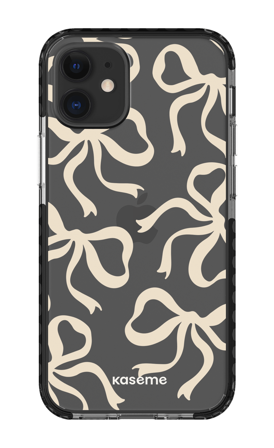 iPhone 12 Mini Clear Case - Black Lace Clear Case -