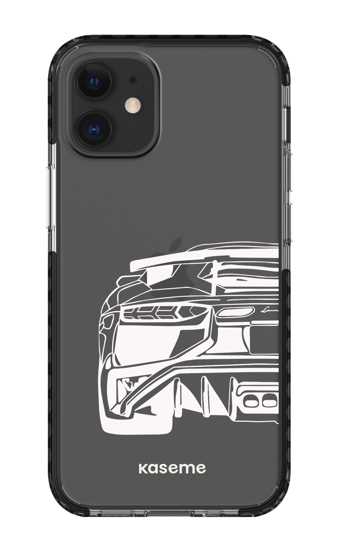 iPhone 12 Mini Clear Case - Black Lambo clear case -