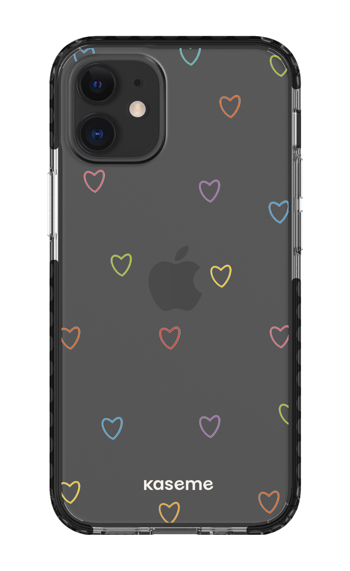 iPhone 12 Mini Clear Case - Black Love Wins Clear Case -
