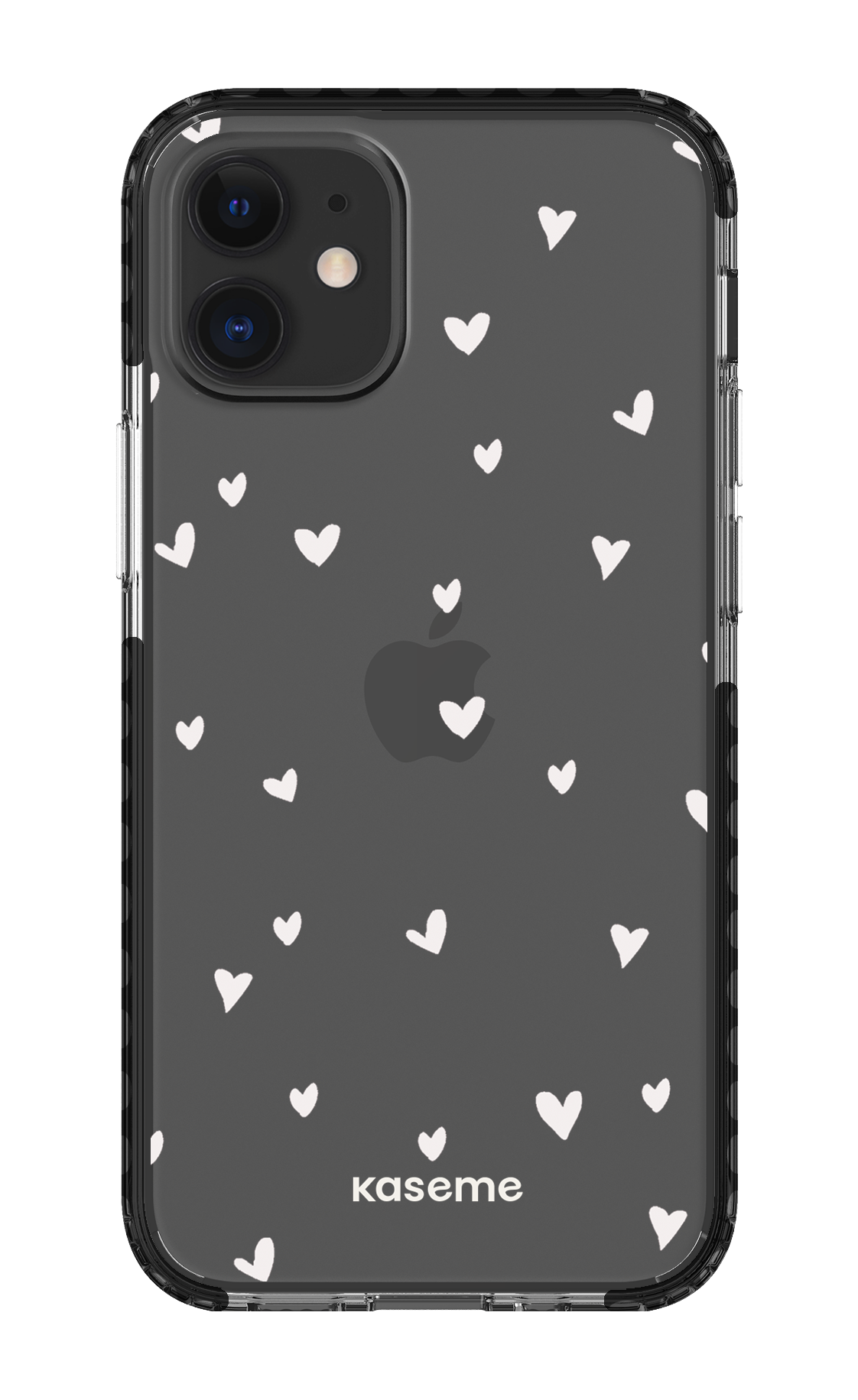 iPhone 12 Mini Clear Case - Black Lovely Clear Case -