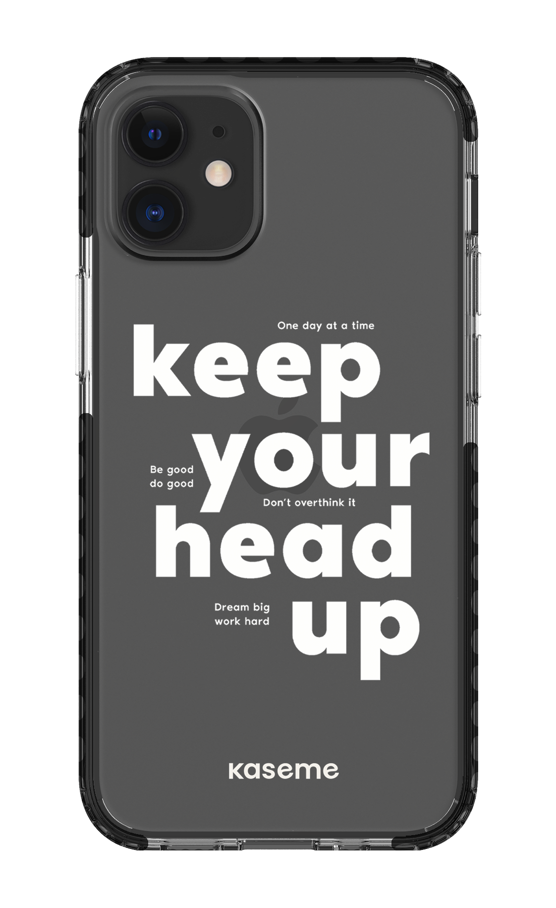 iPhone 12 Mini Clear Case - Black Mindset Clear Case -