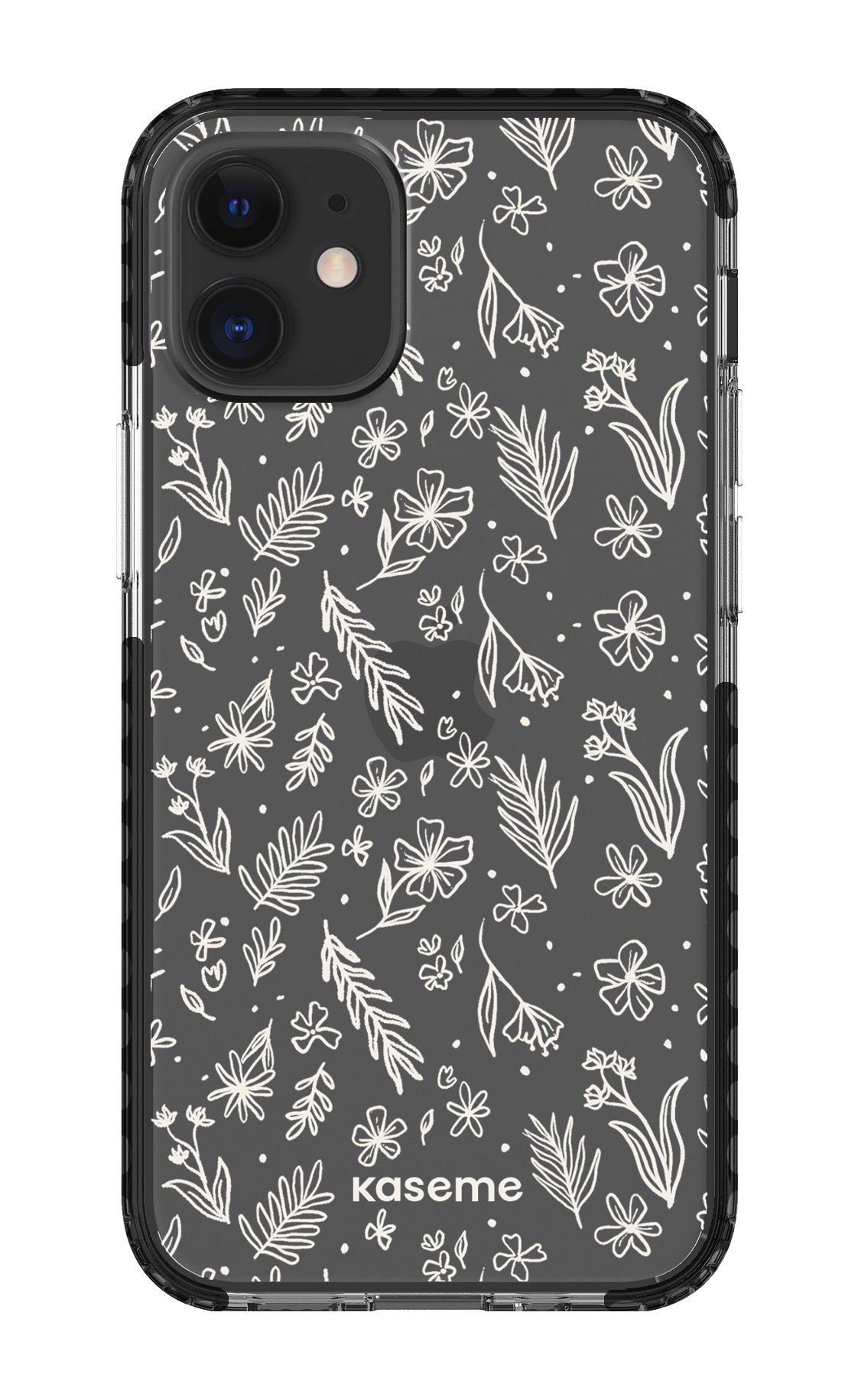 iPhone 12 Mini Clear Case - Black Olive Branch Clear Case -