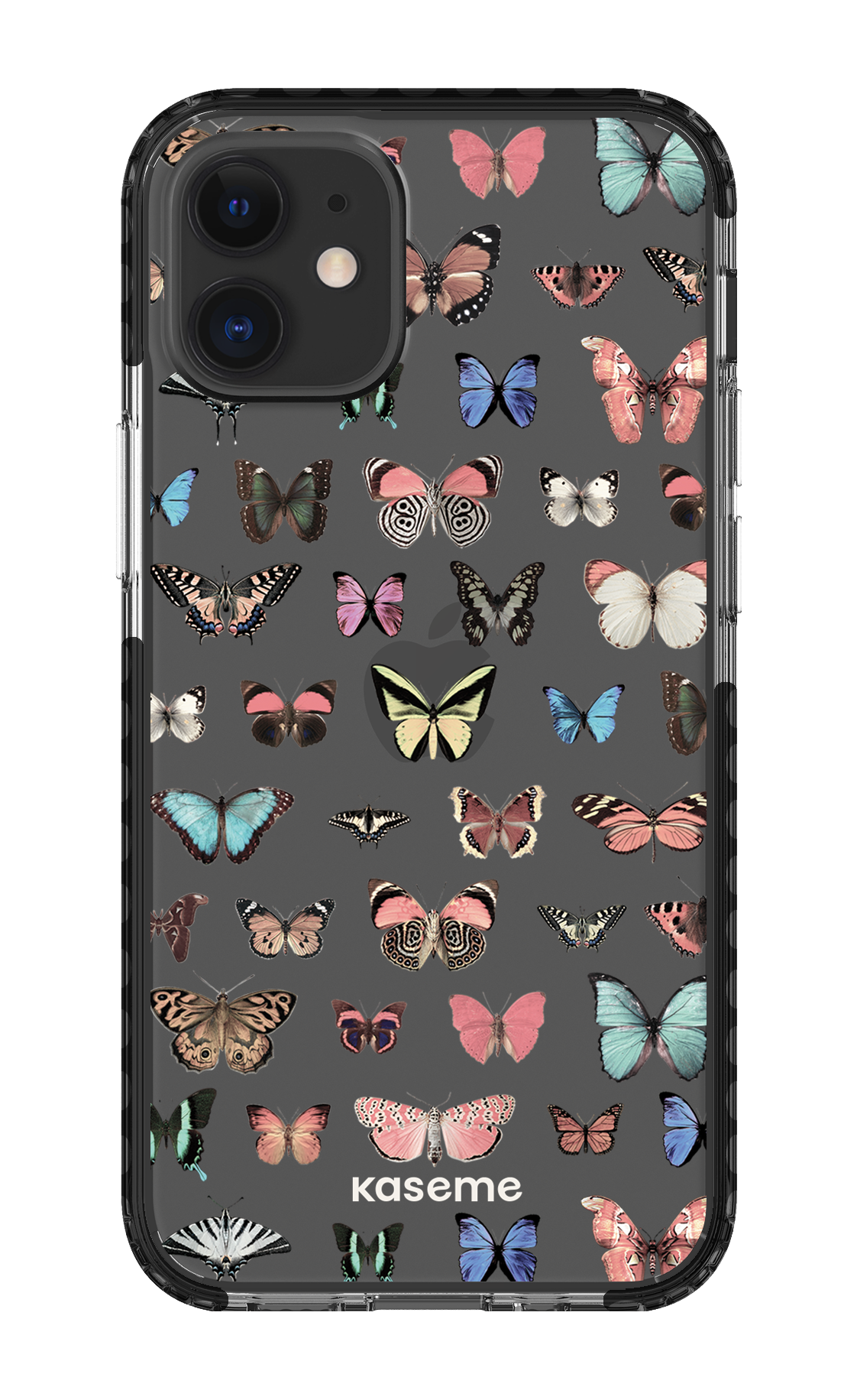 iPhone 12 Mini Clear Case - Black Paloma clear case -