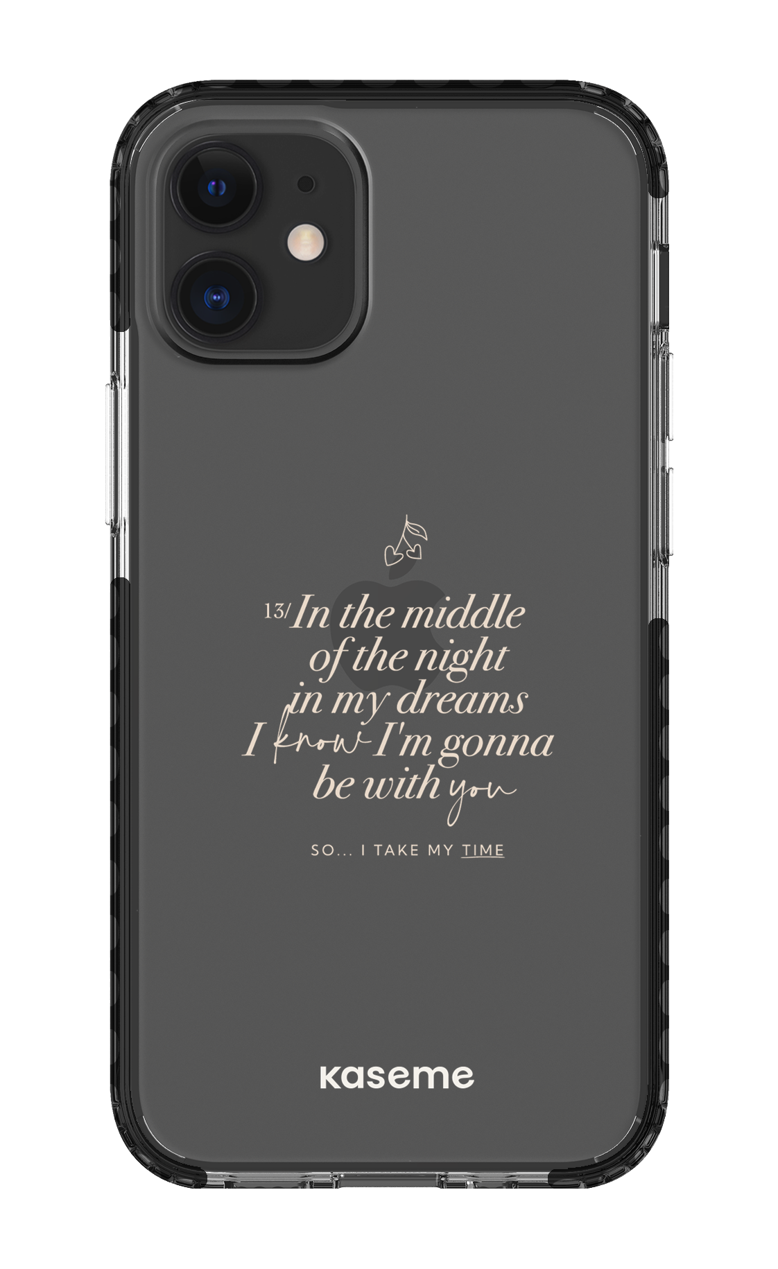 iPhone 12 Mini Clear Case - Black Ready For It Clear Case -