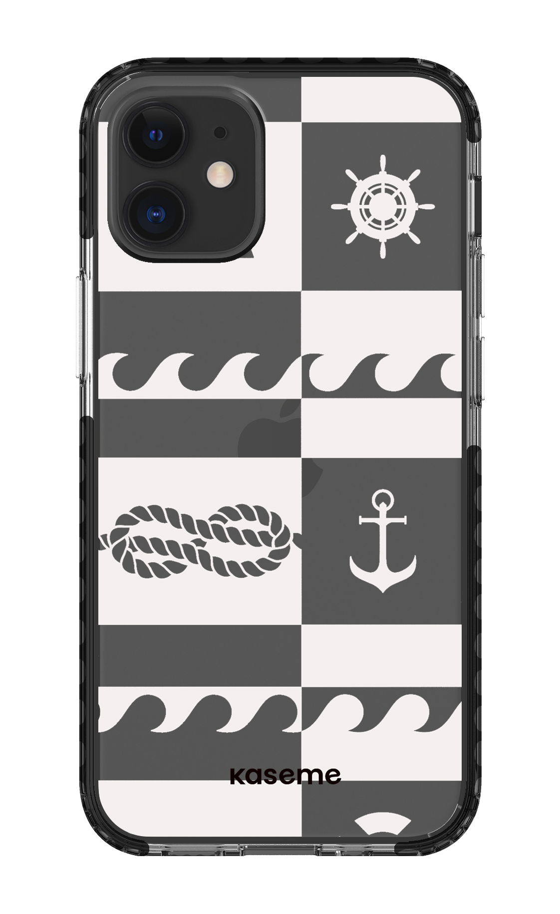 iPhone 12 Mini Clear Case - Black Sail Clear Case -